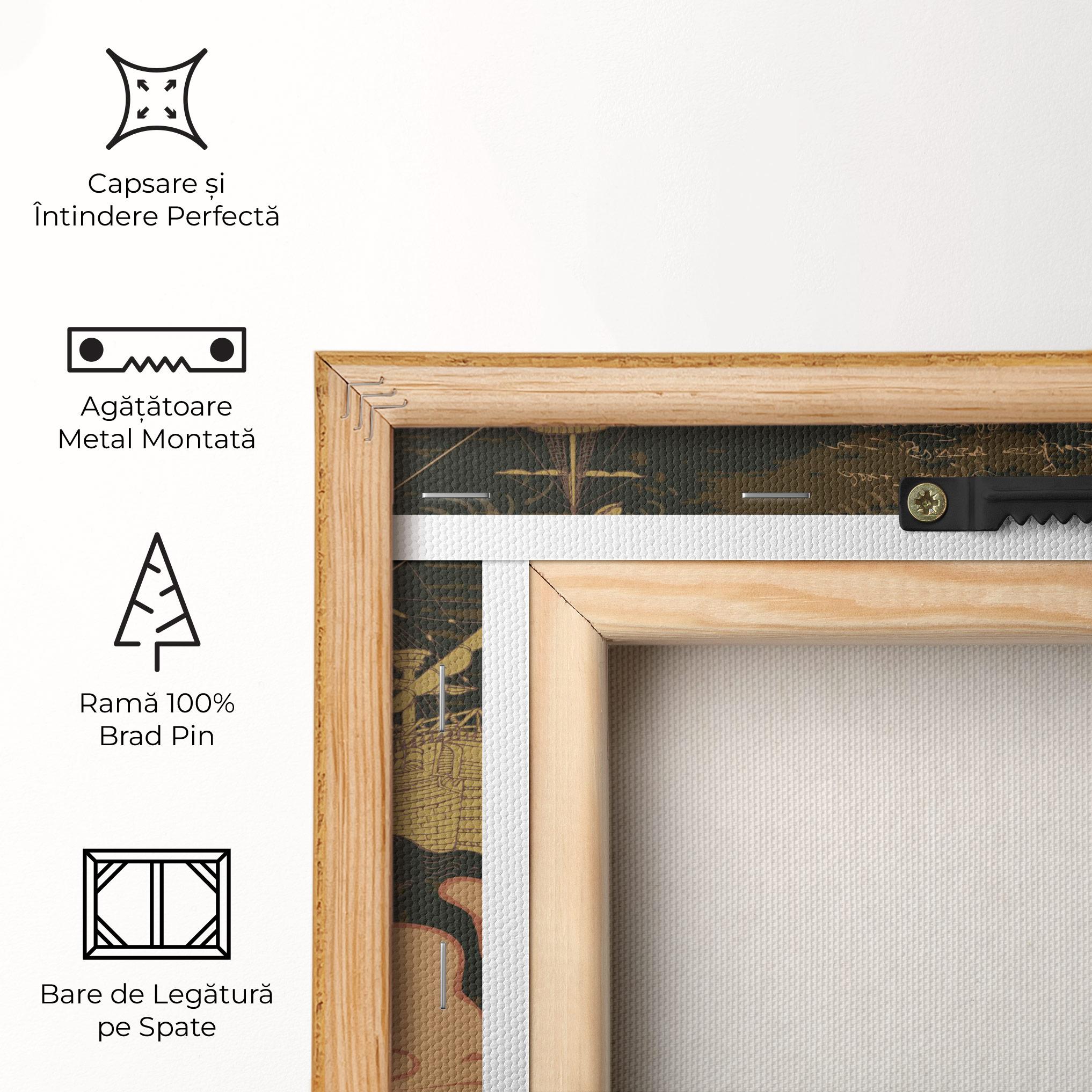 Tablou Canvas Cool Old Map mockup 5