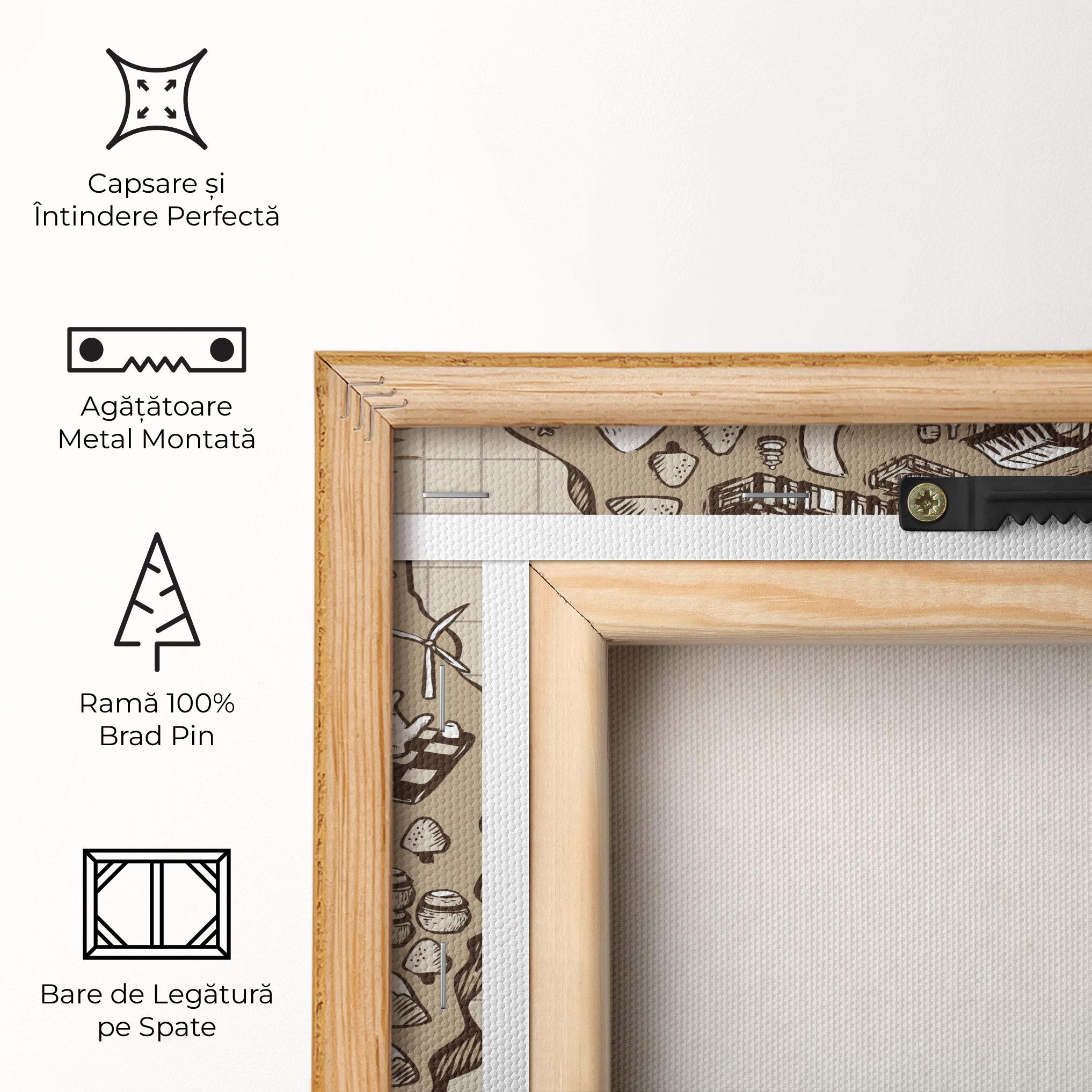 Tablou Canvas Old Korea Map mockup 5