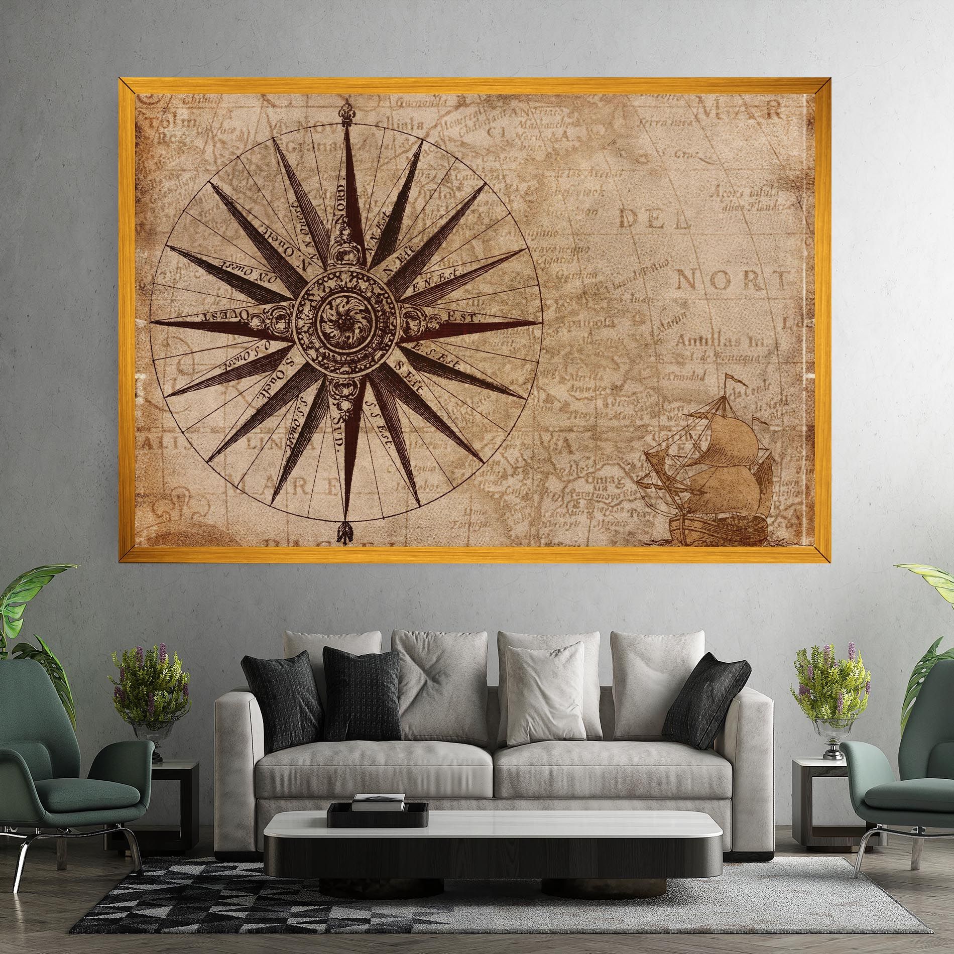Vintage Map mockup 7
