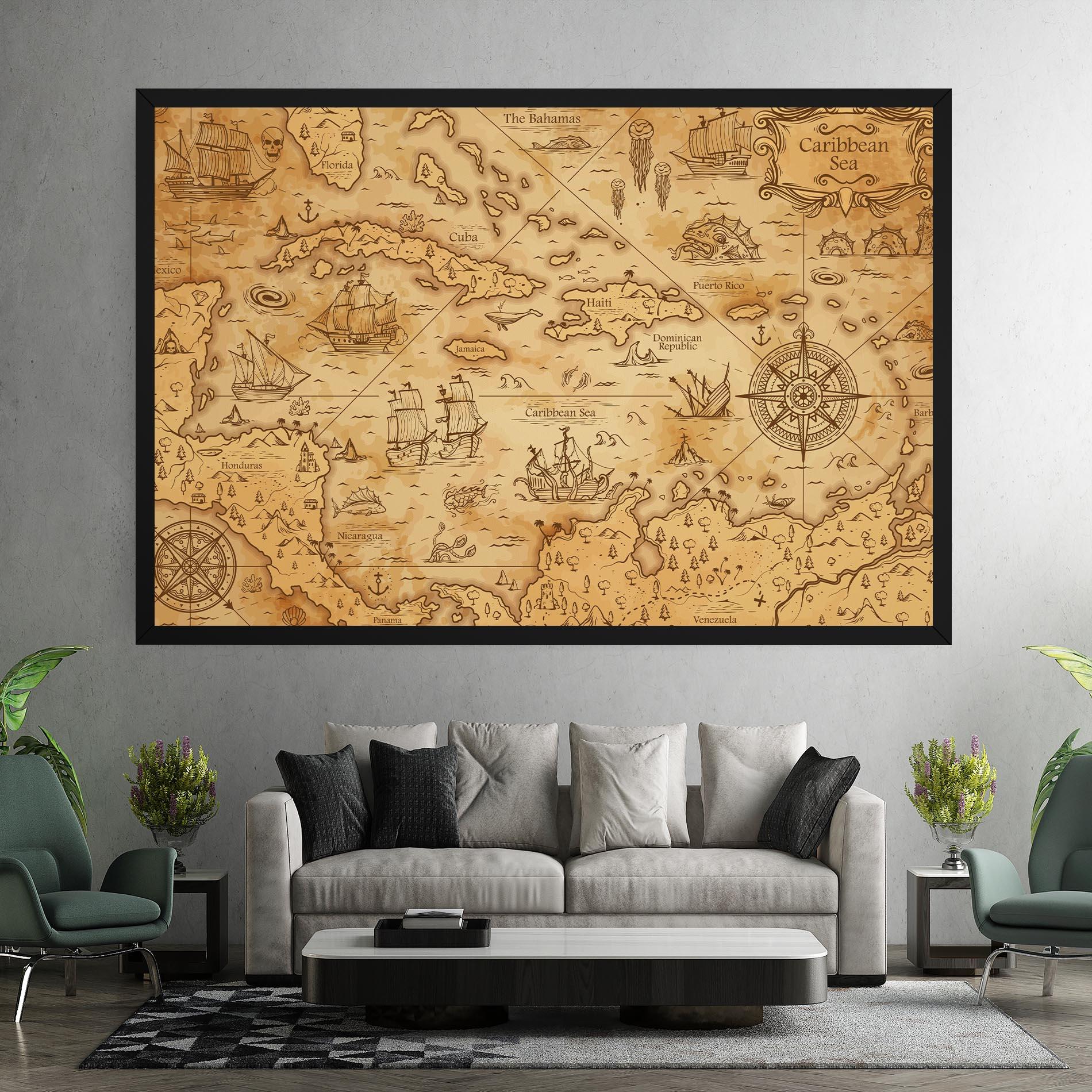 Tablou Canvas Caribbean Sea mockup 7