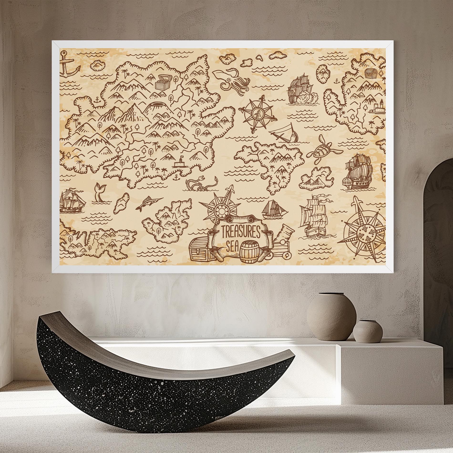 Cream Coffee Map mockup 8