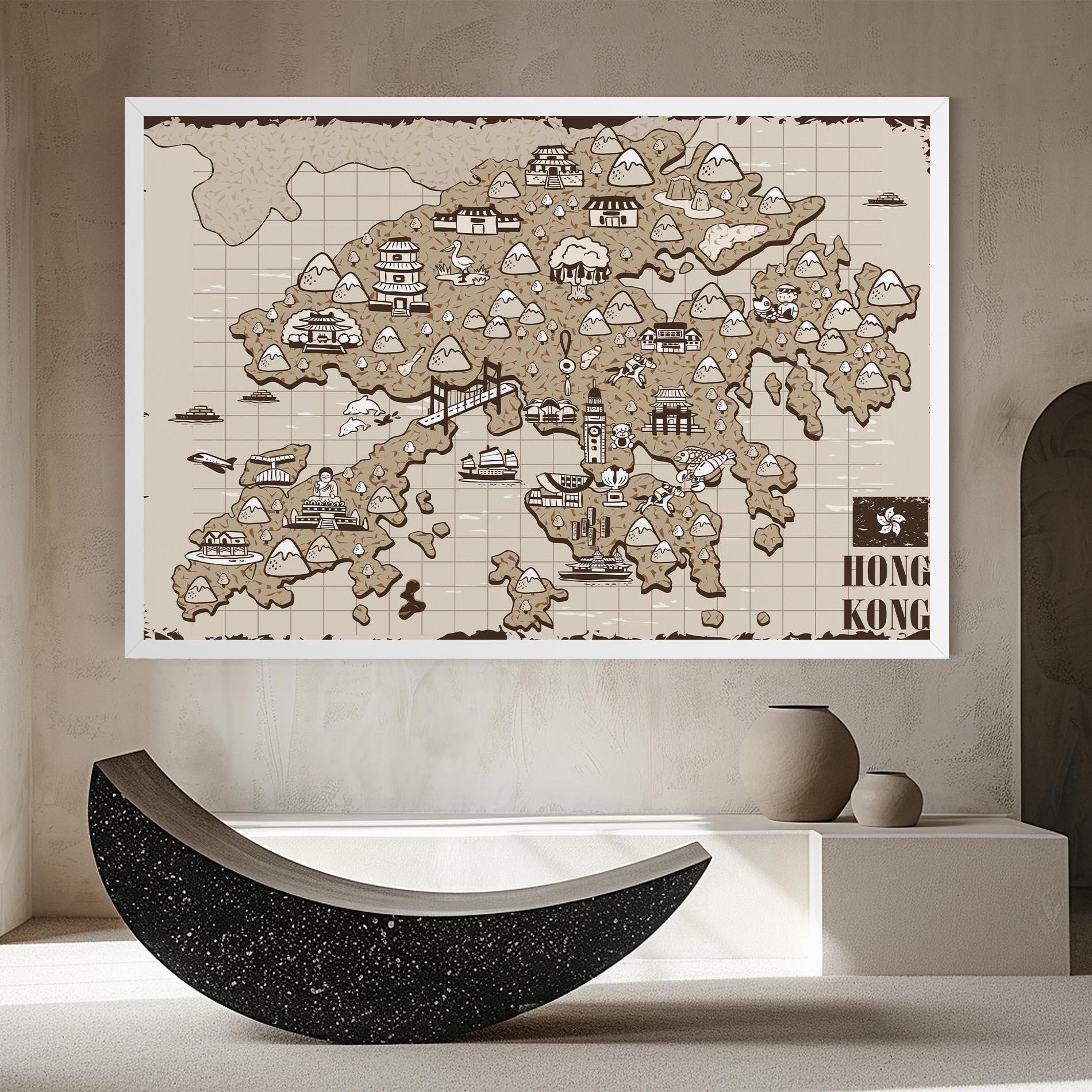 Tablou Canvas Hong Kong mockup 8