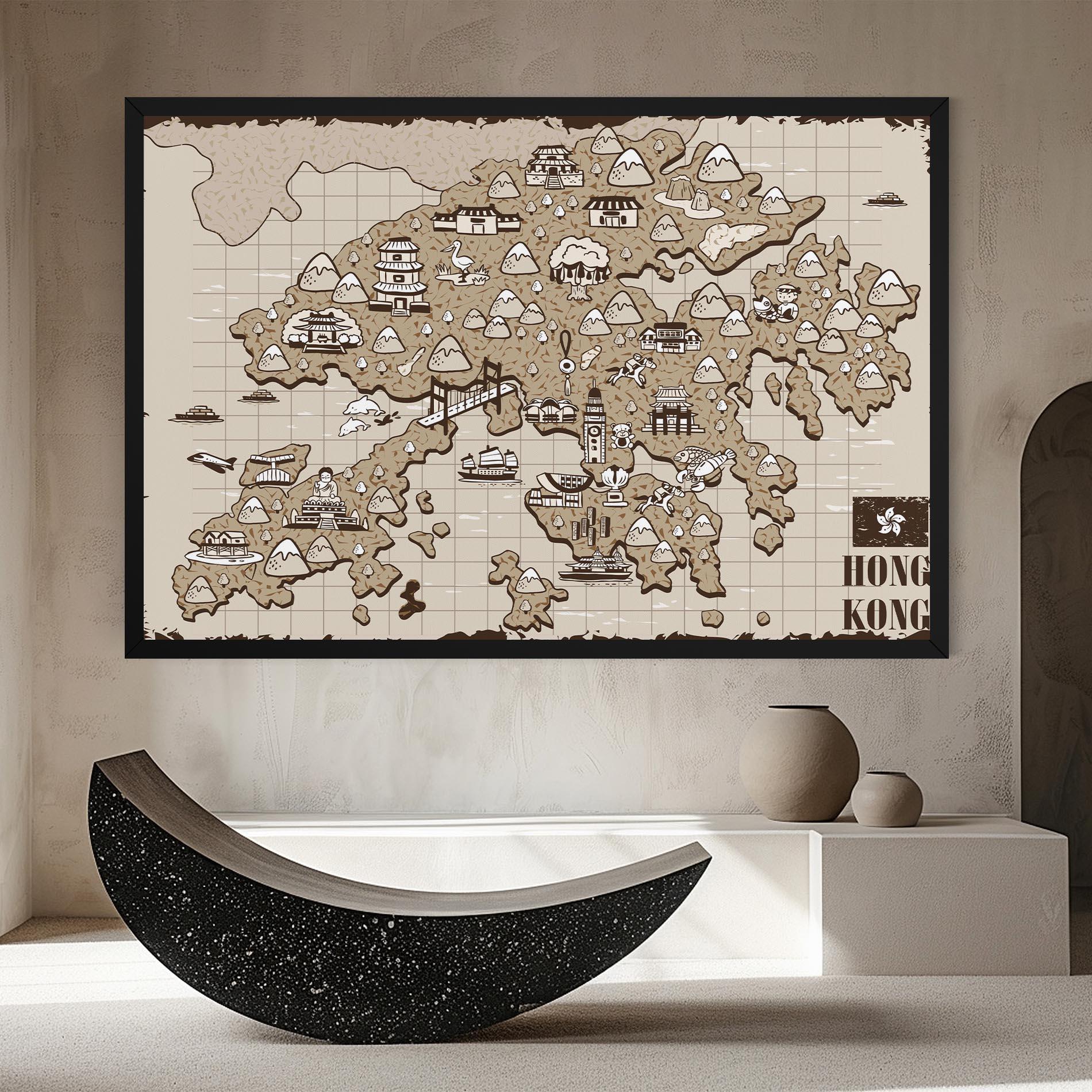 Tablou Canvas Hong Kong mockup 8