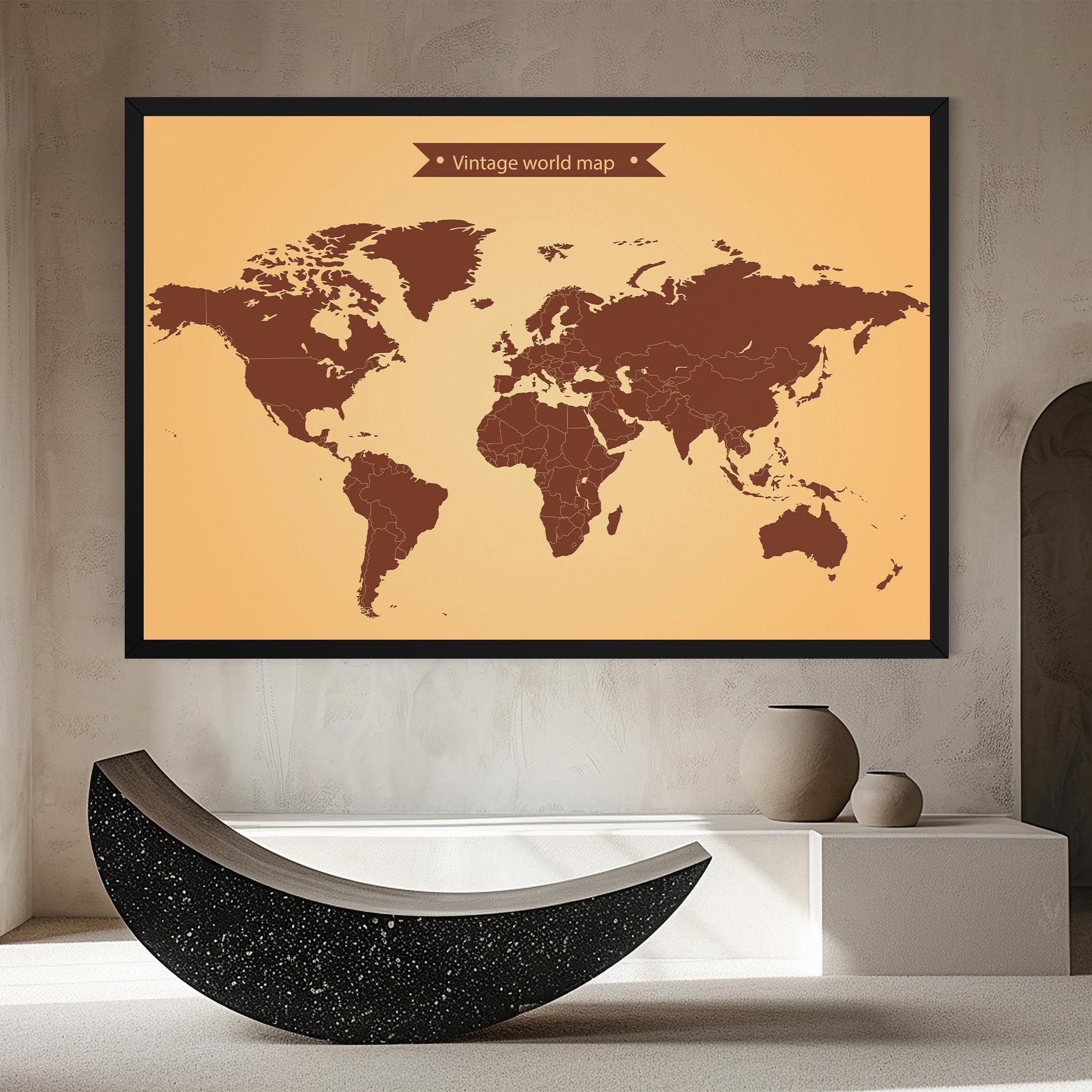 Vintage World Map mockup 8
