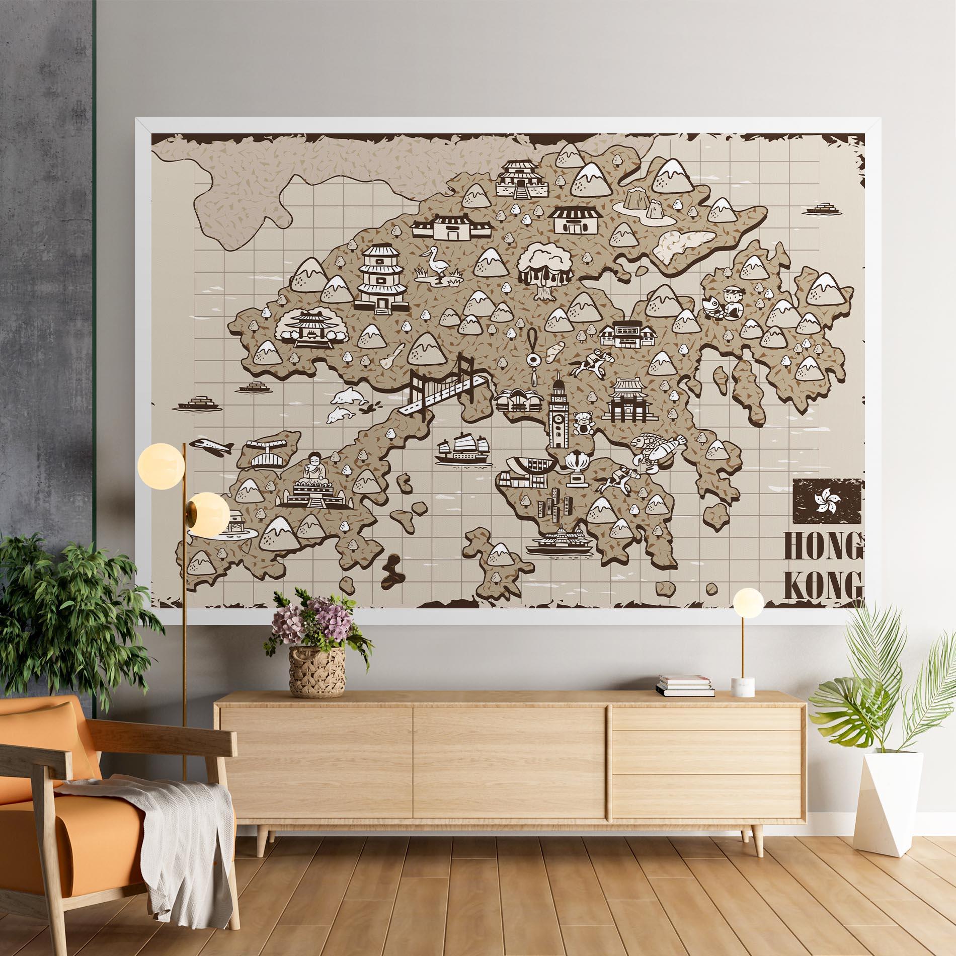 Tablou Canvas Hong Kong mockup 9