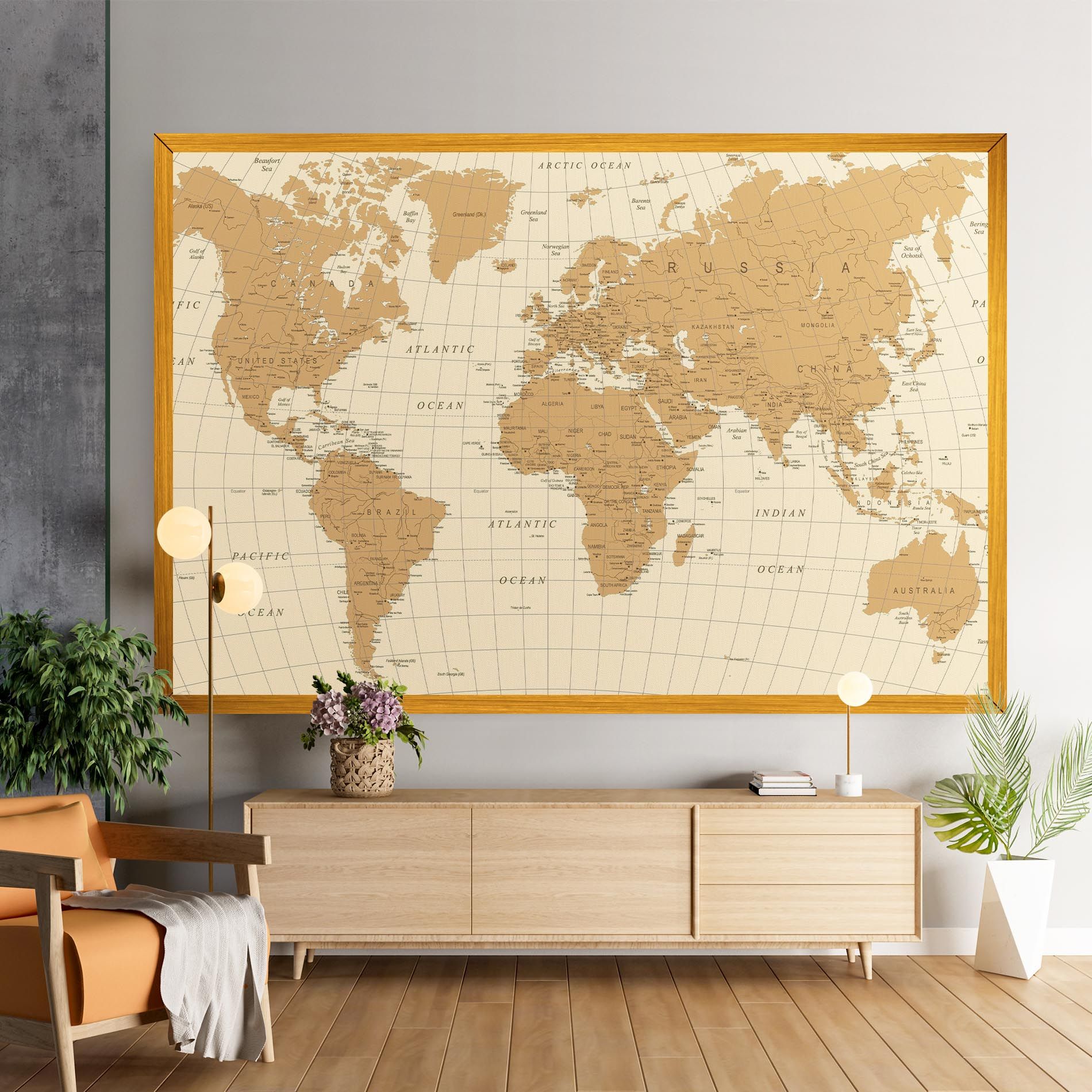 Old Map Cream mockup 9