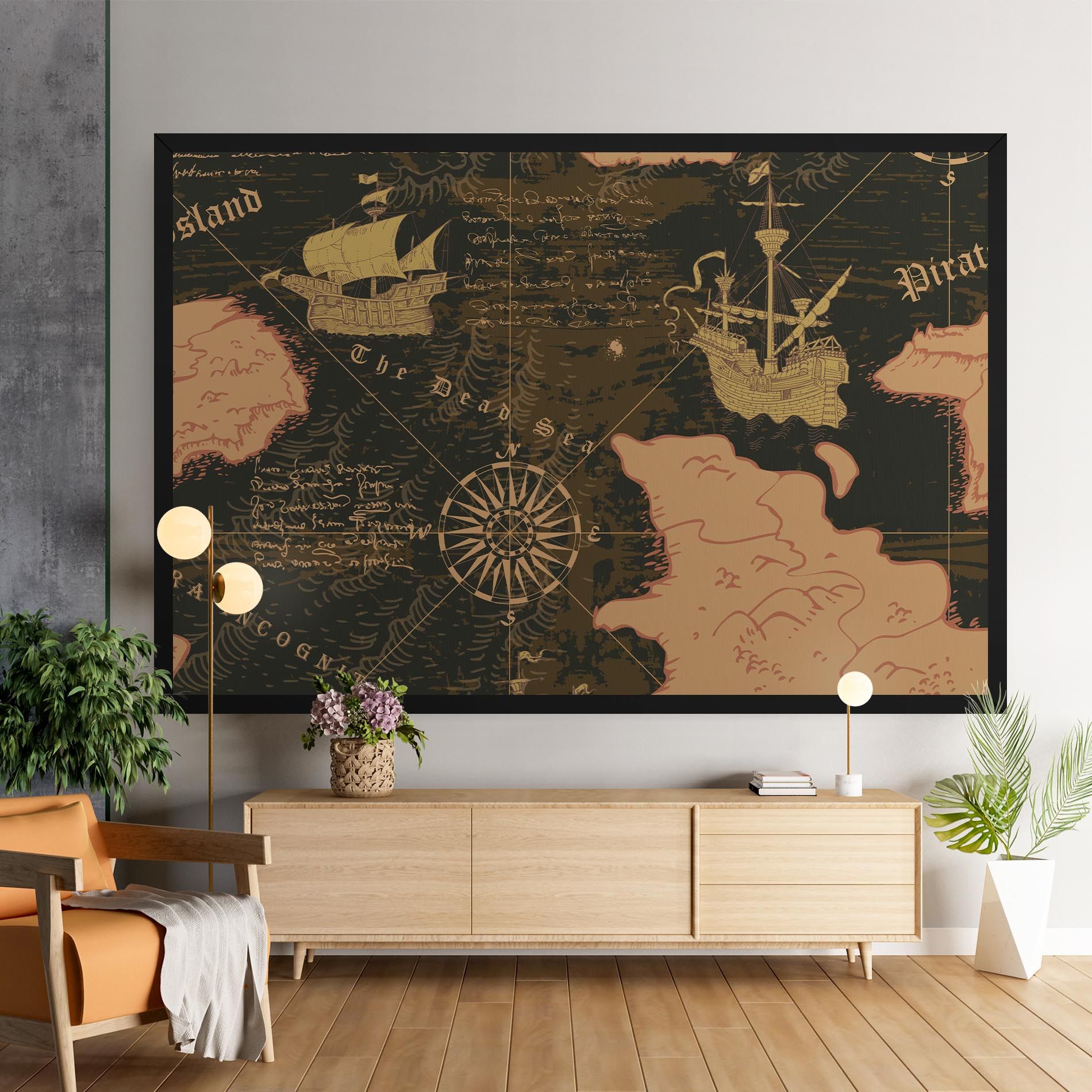 Cool Old Map mockup 9