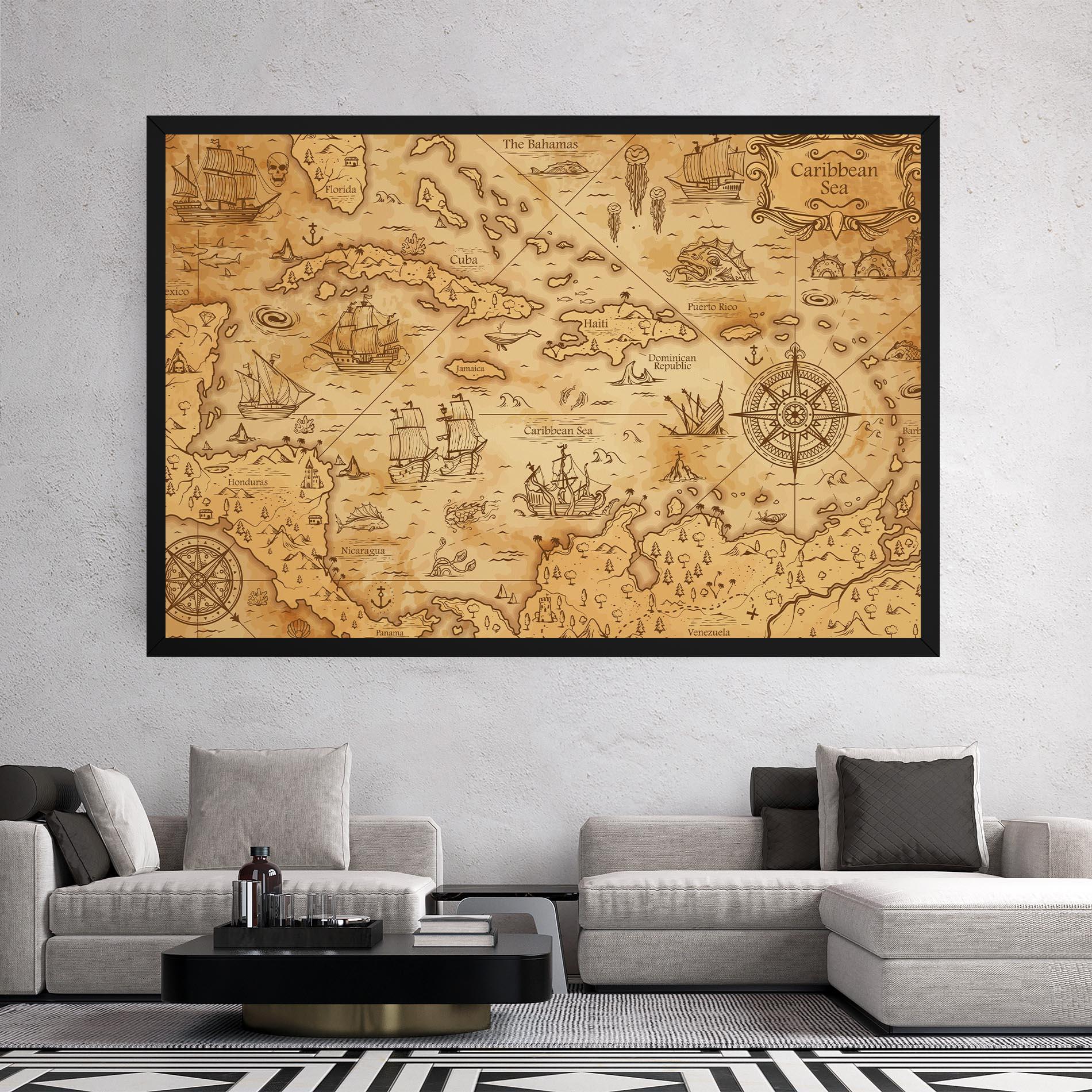 Tablou Canvas Caribbean Sea mockup 2