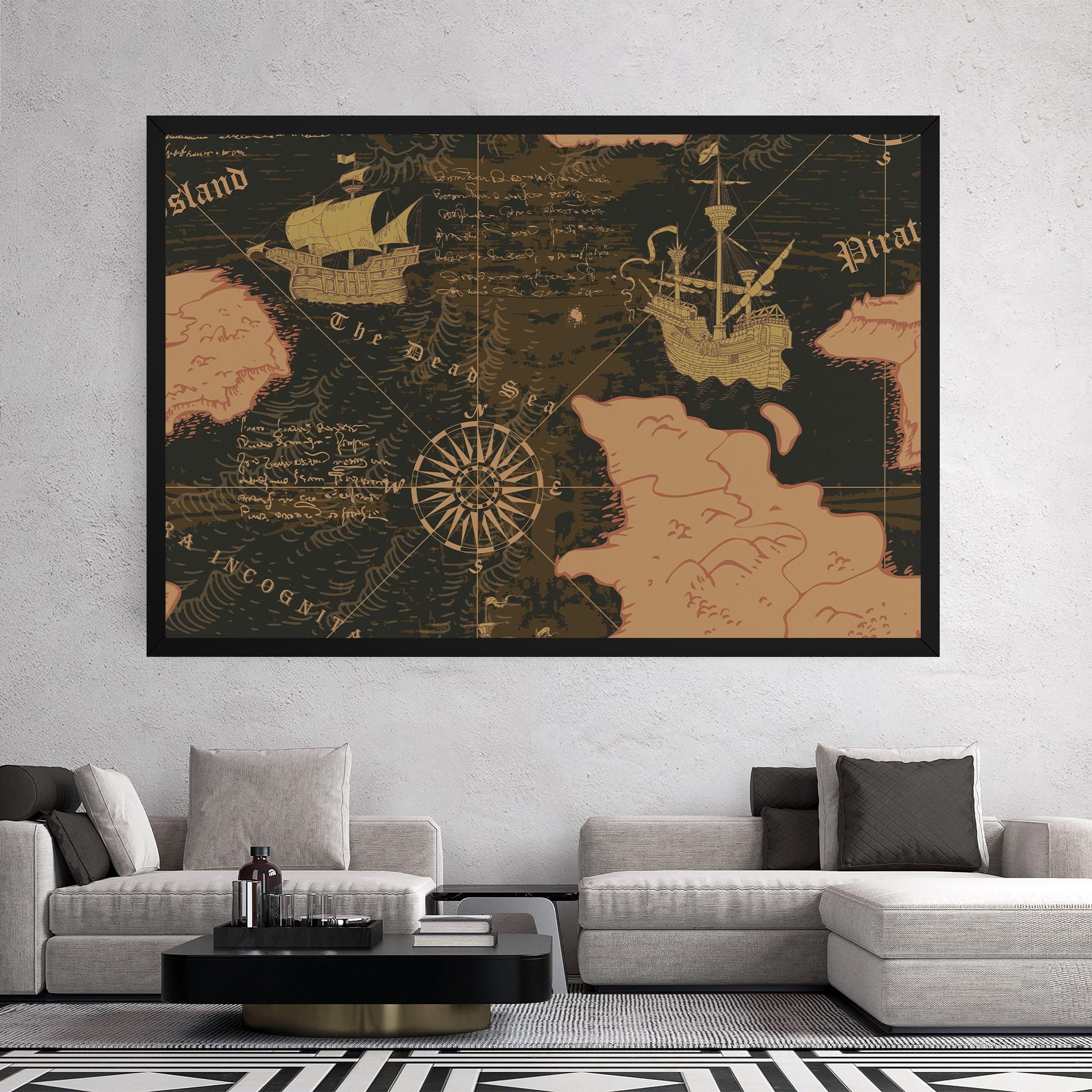 Cool Old Map mockup 2