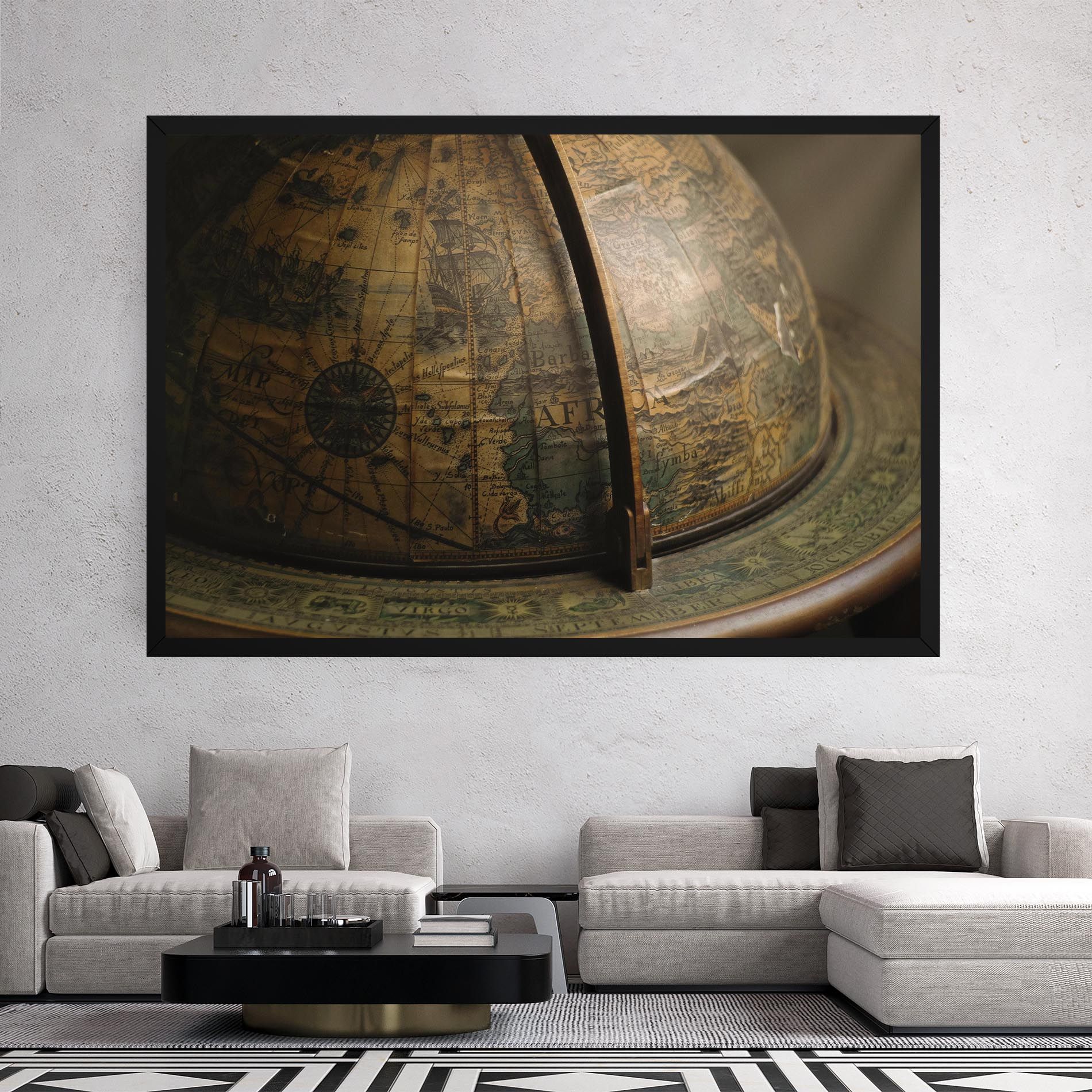 Globe Map mockup 2
