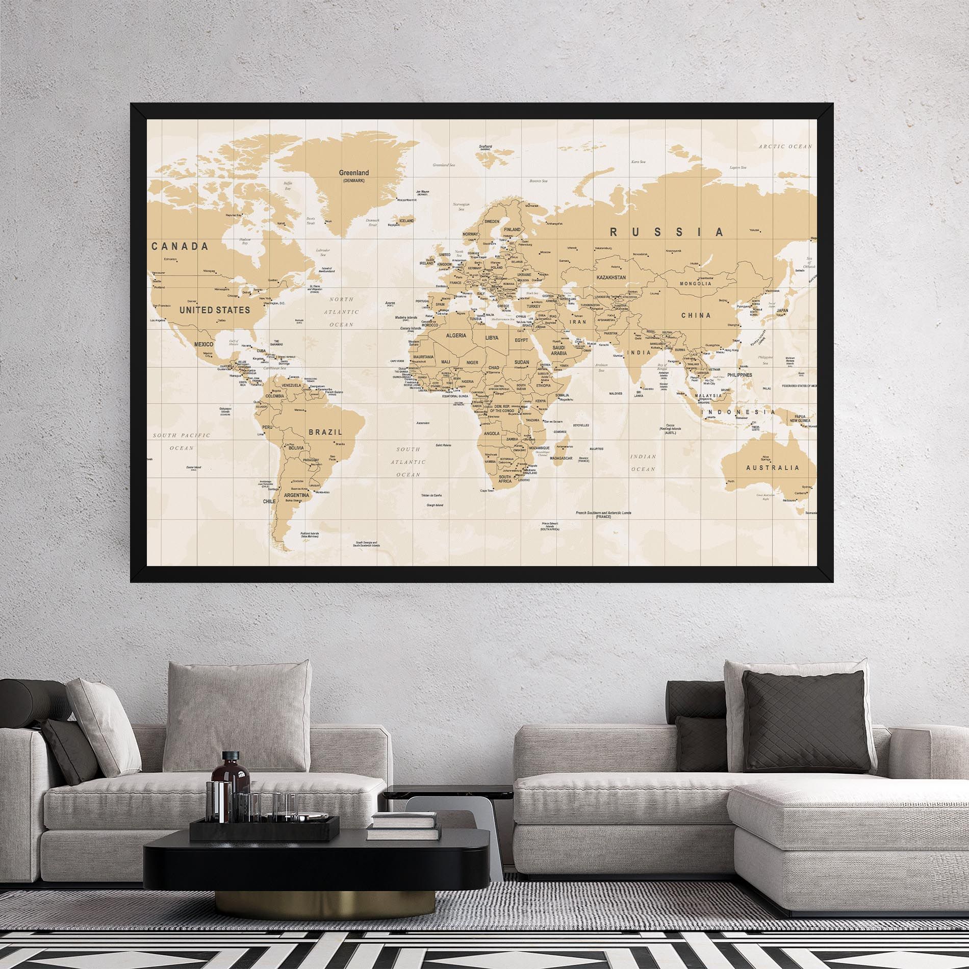 World Old Map mockup 2