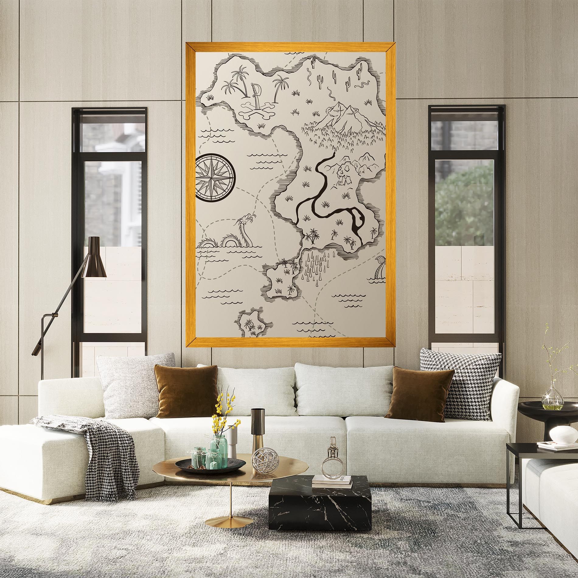 Cream Island Map mockup 2