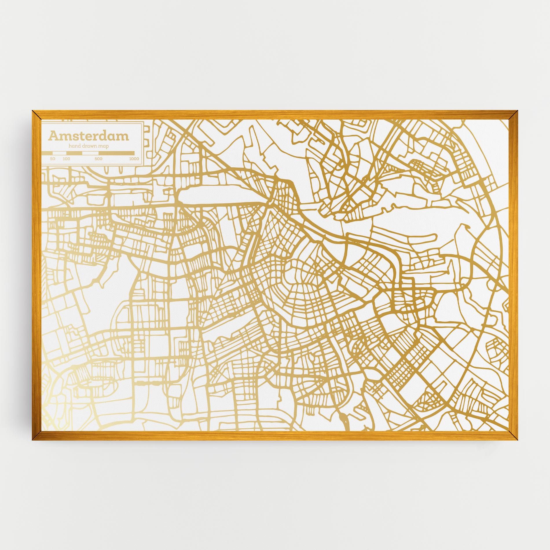 Amsterdam Gold Map mockup 0