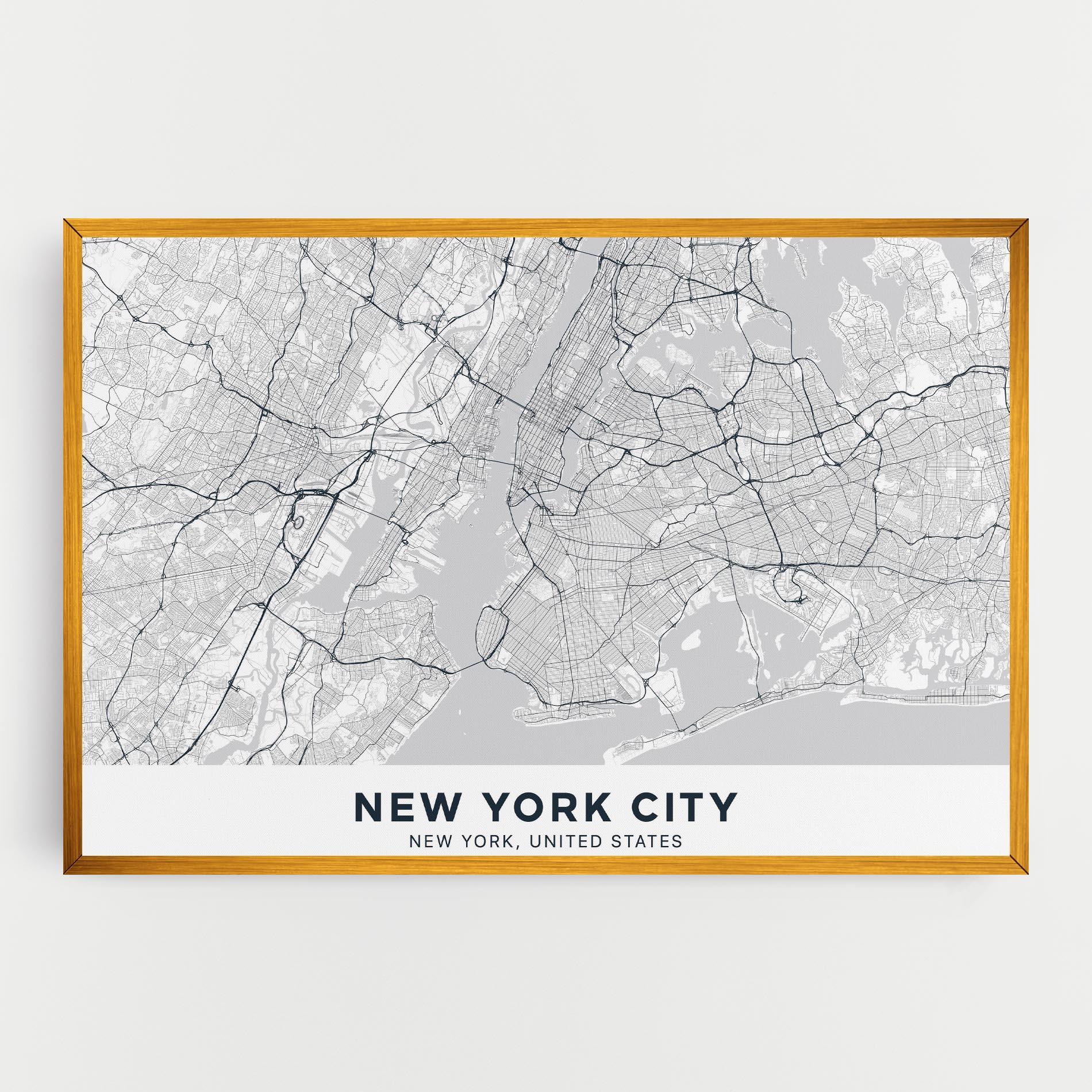 Tablou Canvas New York Map mockup 0