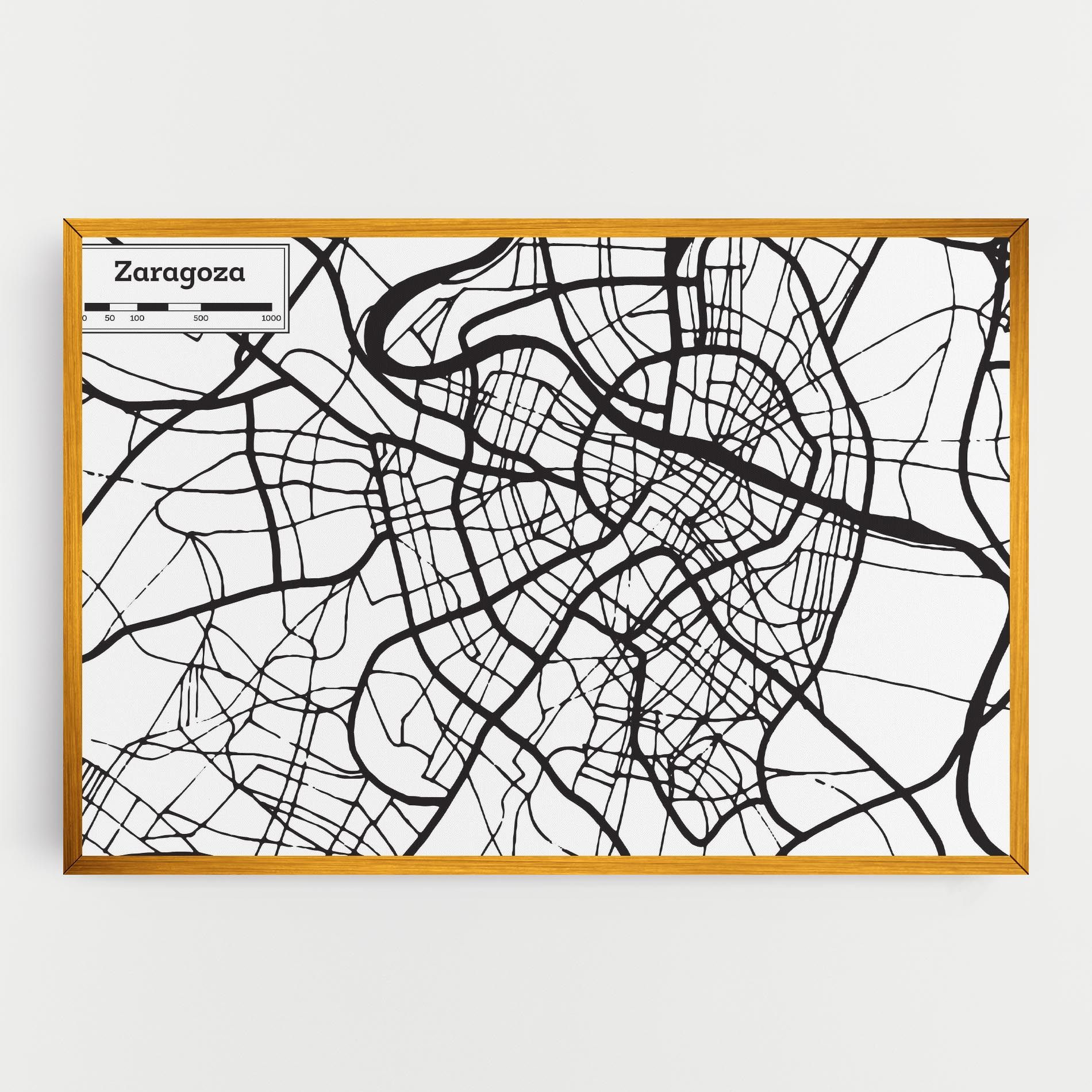 Zaragoza City Map mockup 0