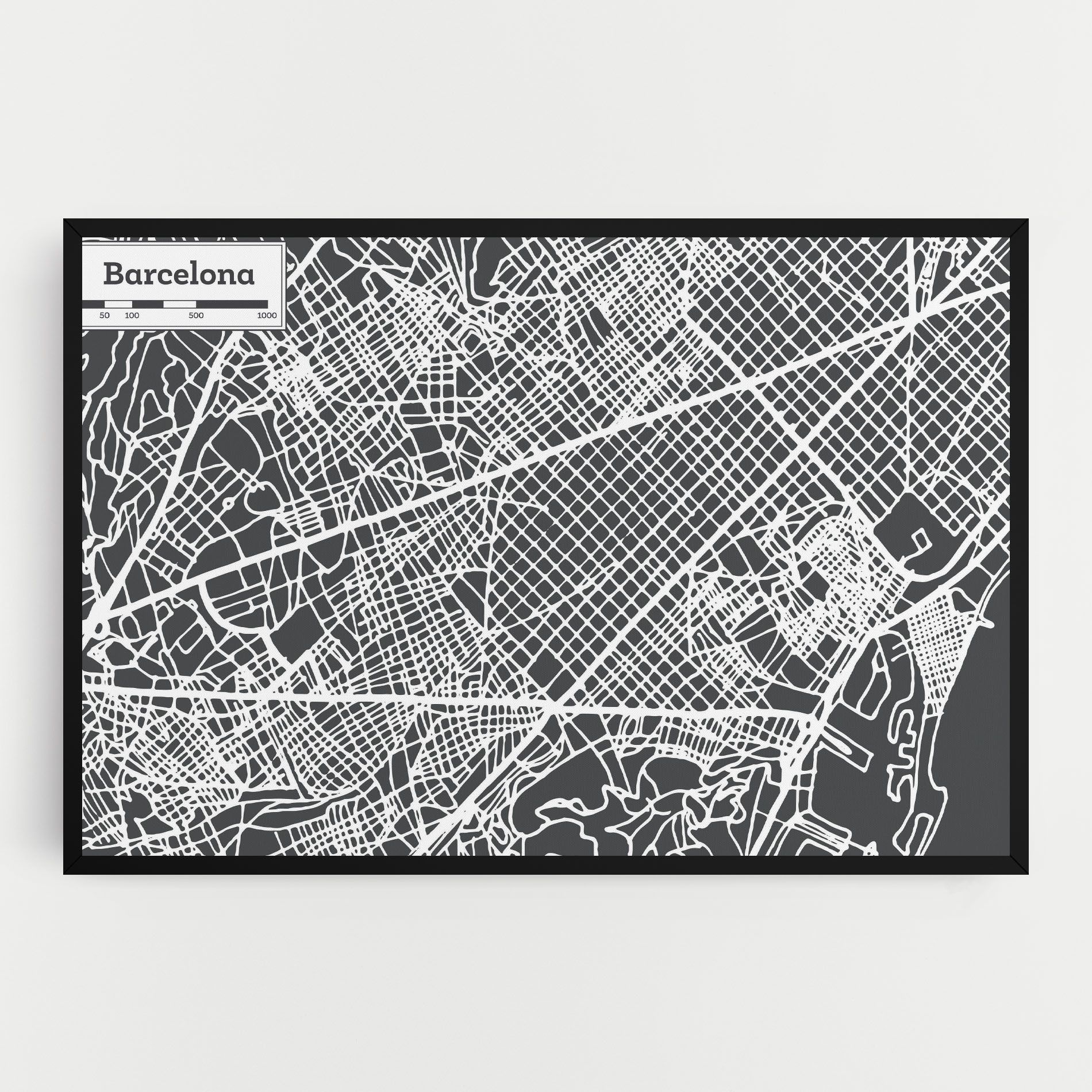 Barcelona Map mockup 0