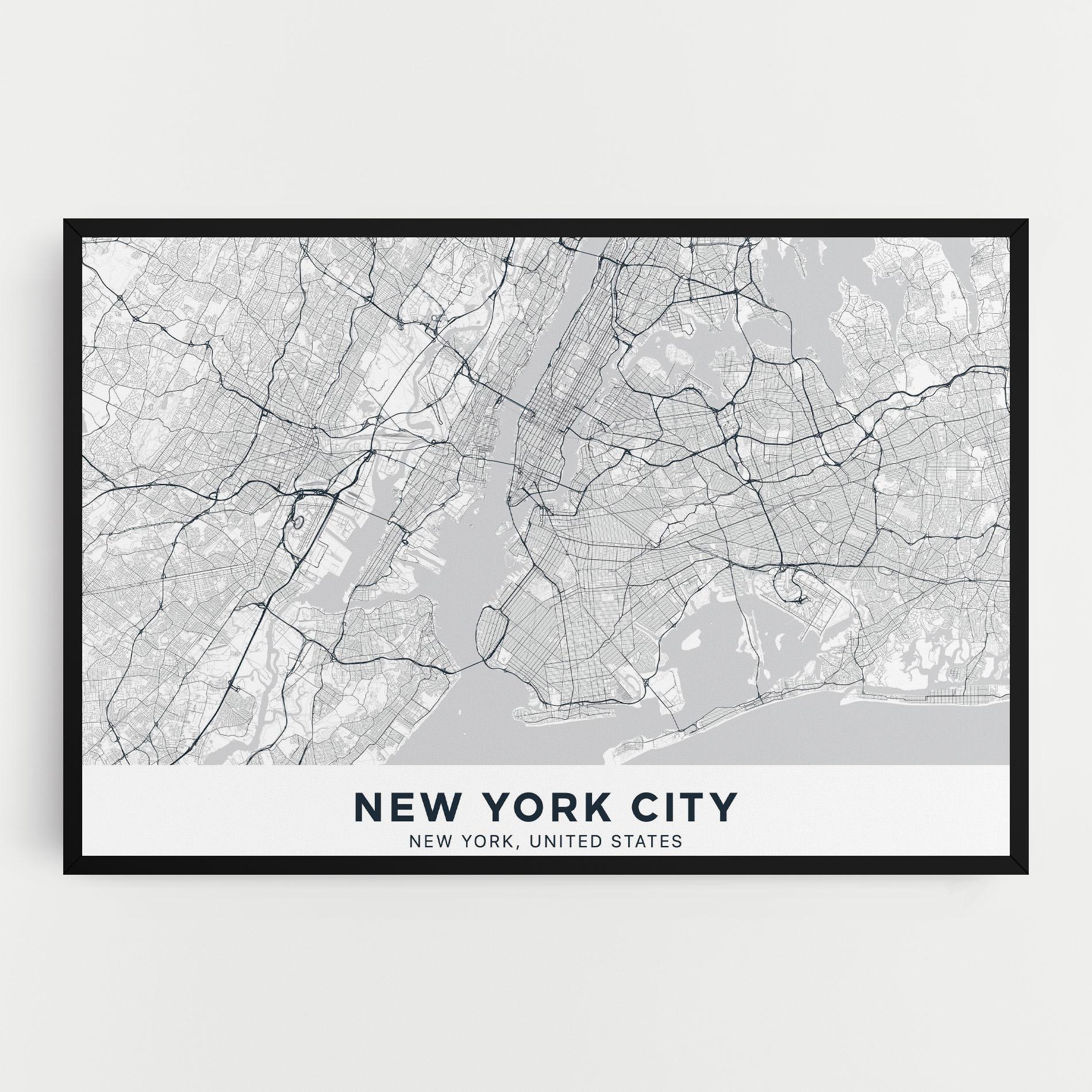 Tablou Canvas New York Map mockup 0