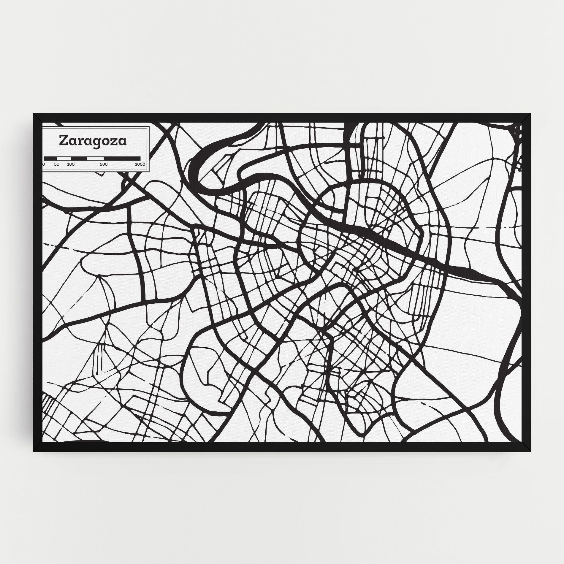 Zaragoza City Map mockup 0