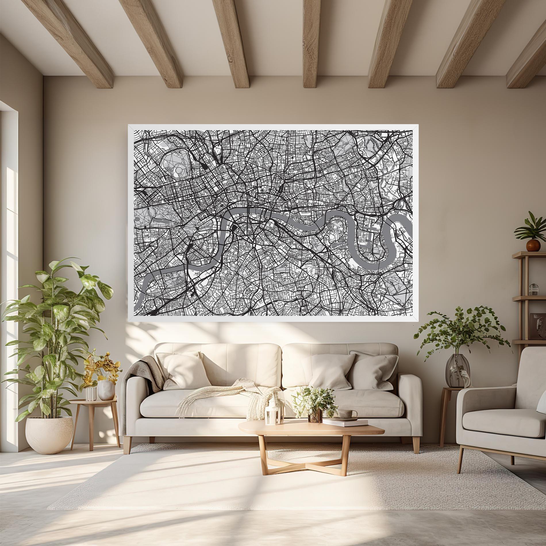 Tablou Canvas City Map mockup 6