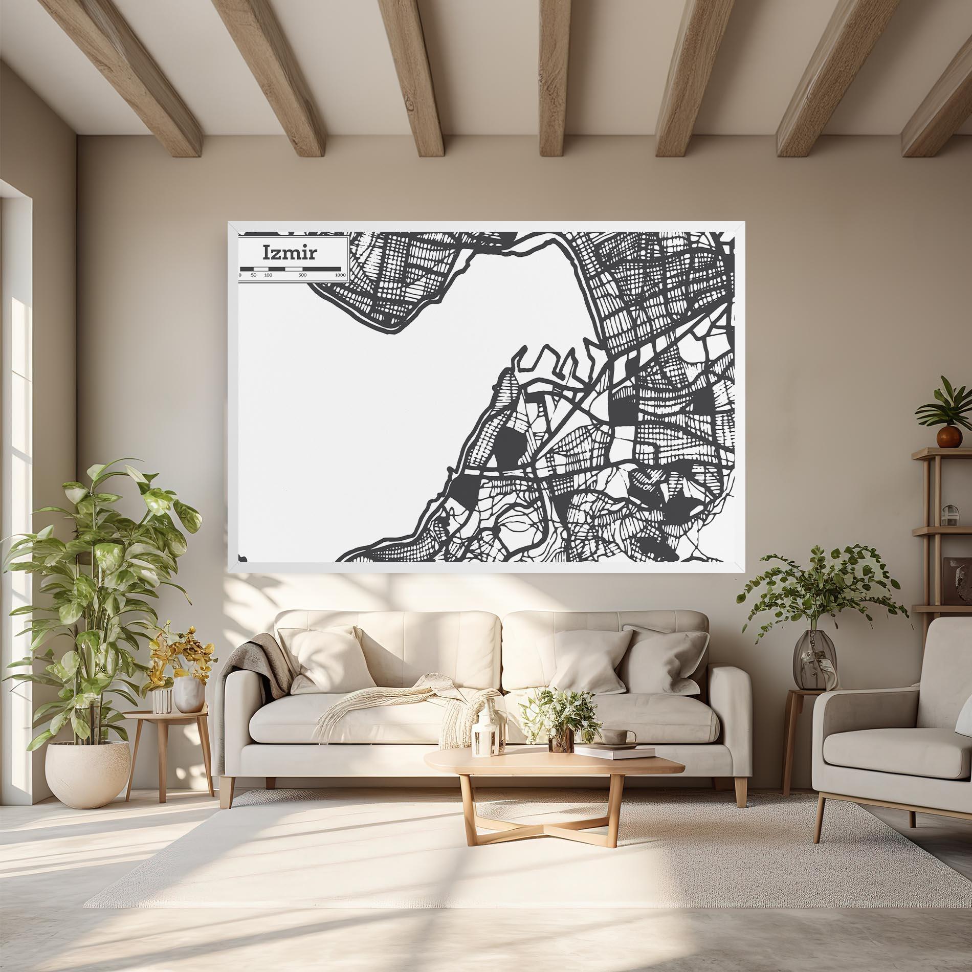 Tablou Canvas Izmir Map mockup 6