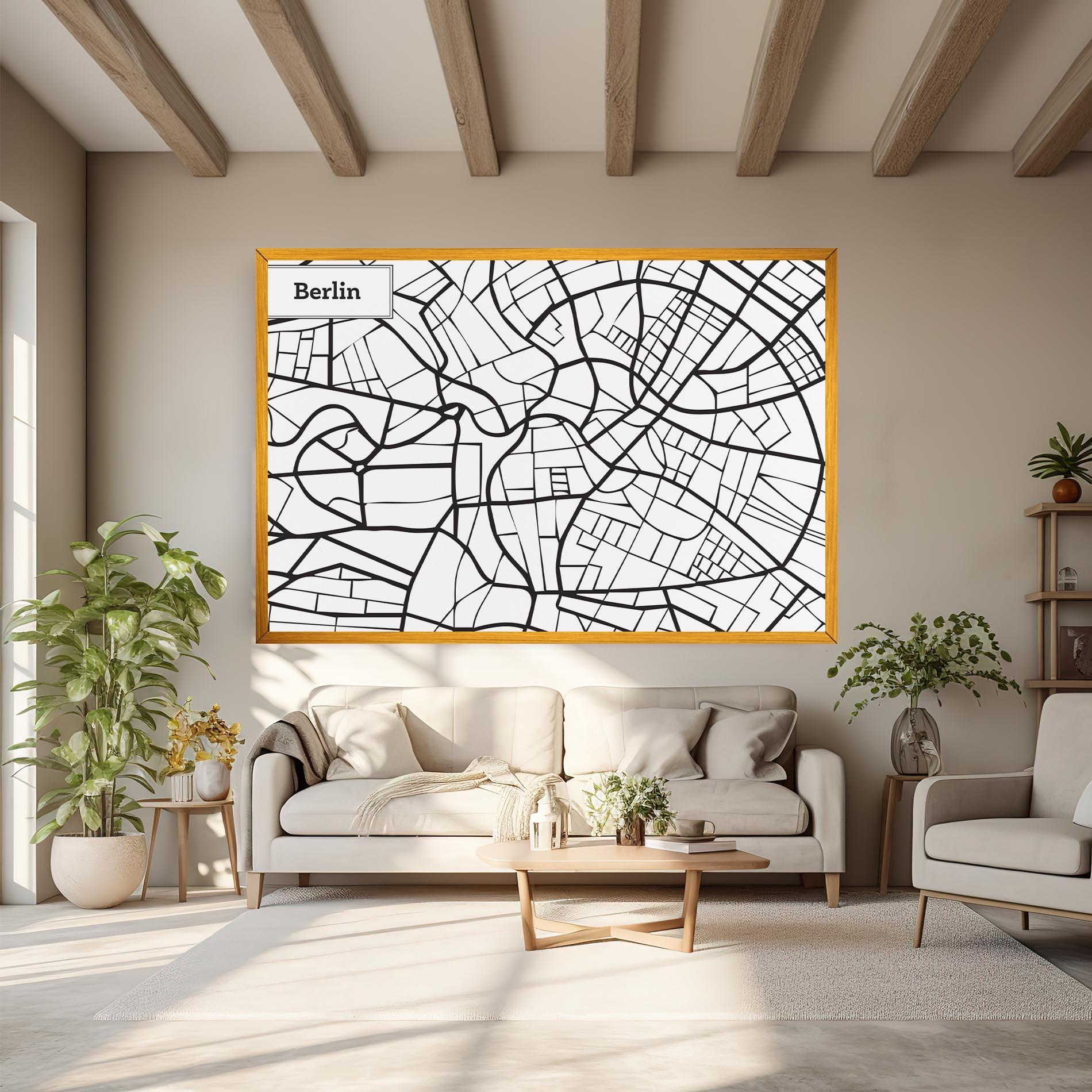 Tablou Canvas Berlin Map mockup 6