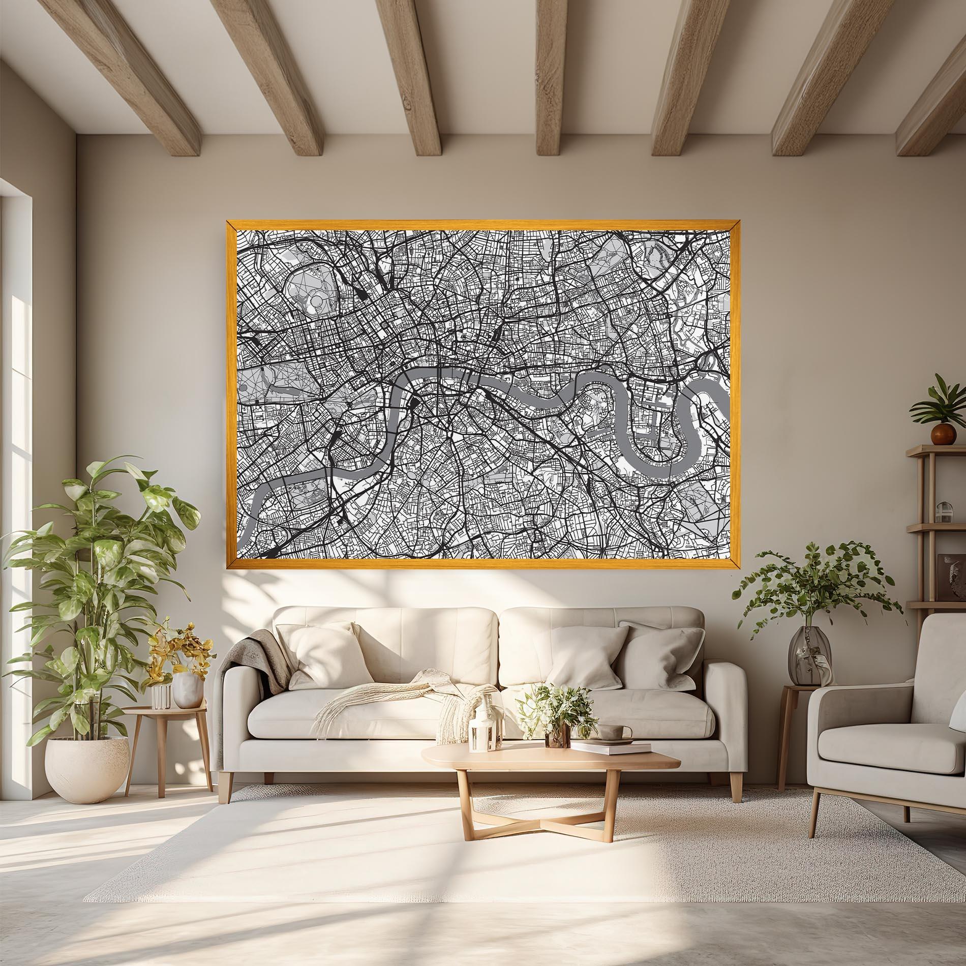 Tablou Canvas City Map mockup 6