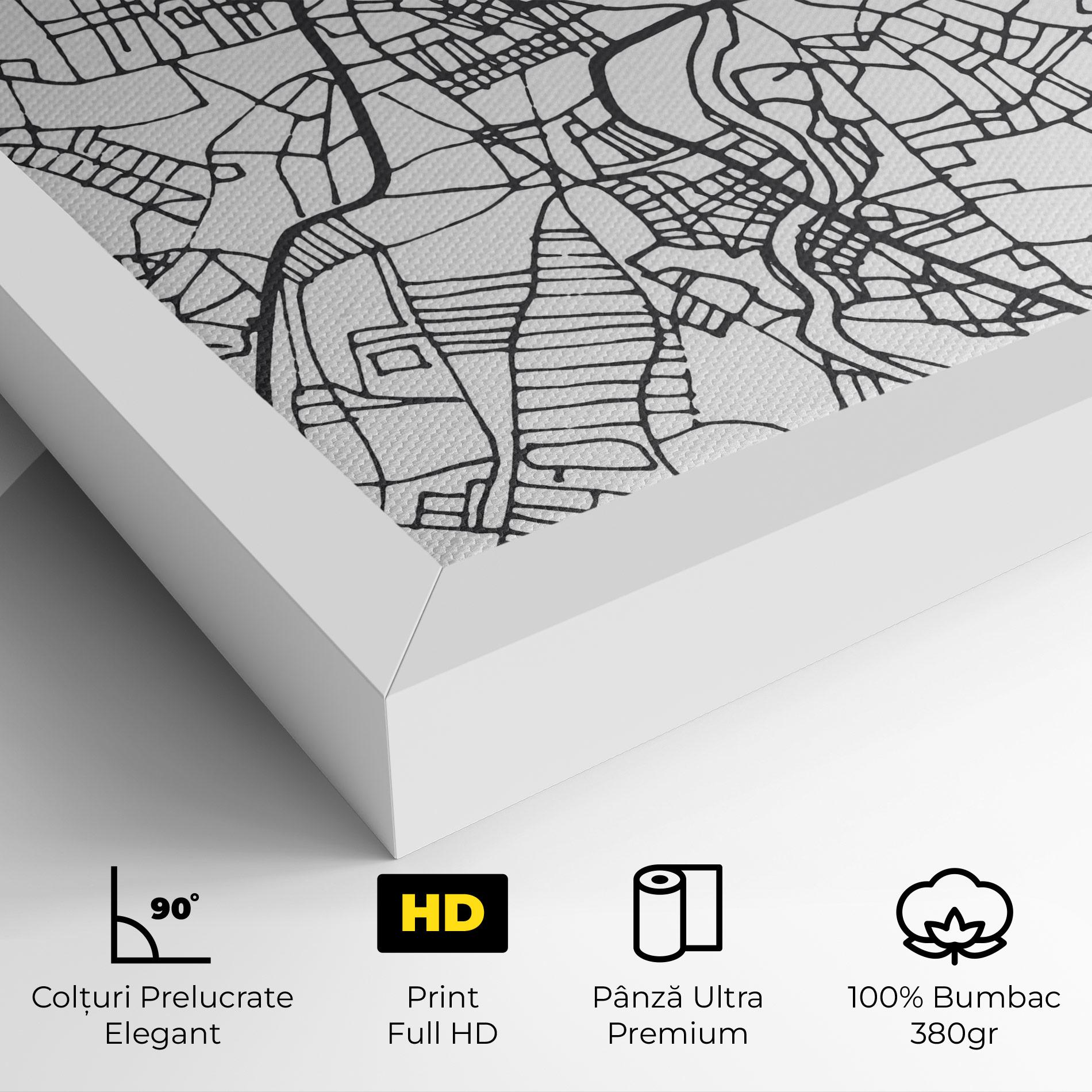 Tablou Canvas Belfast Map mockup 4