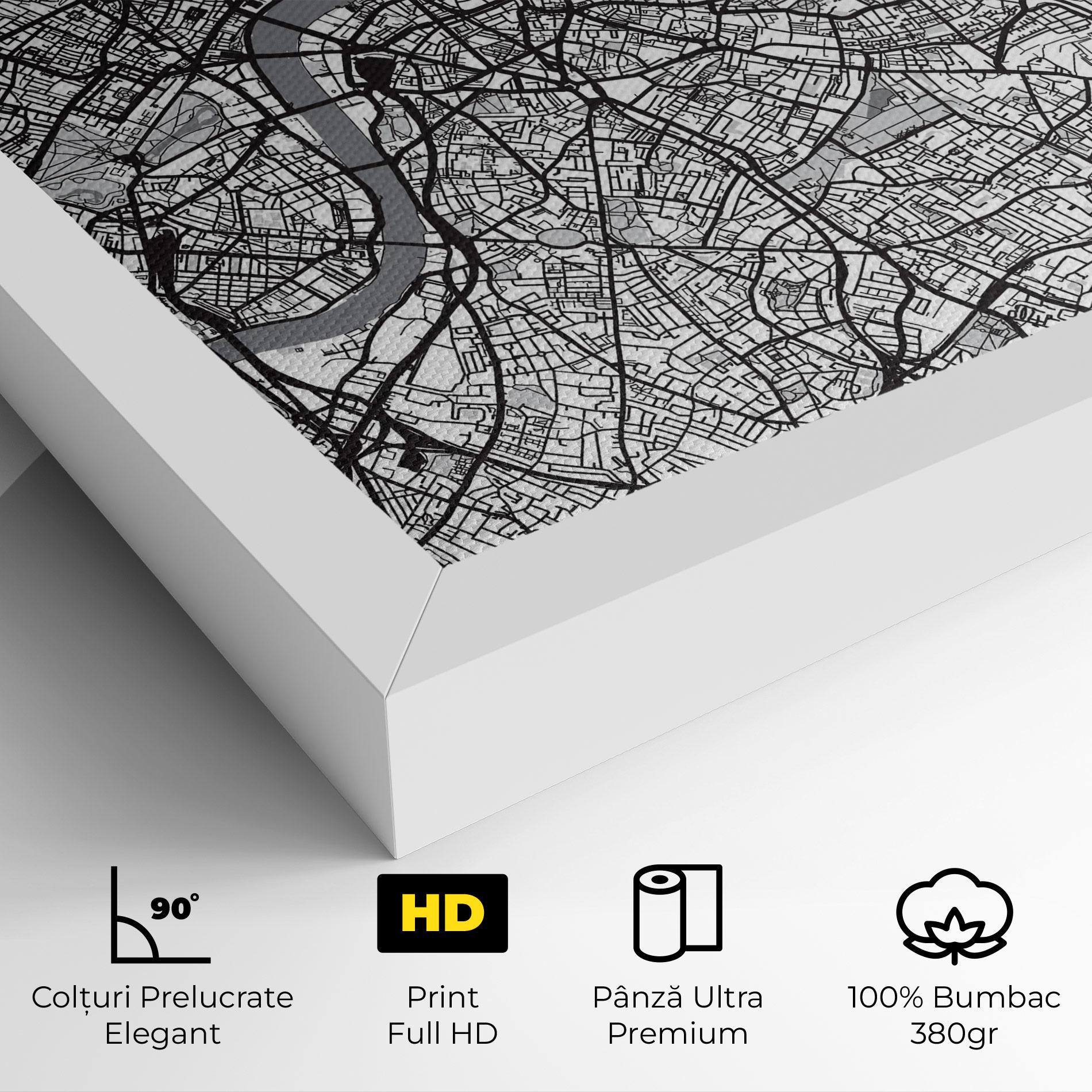 Tablou Canvas City Map mockup 4