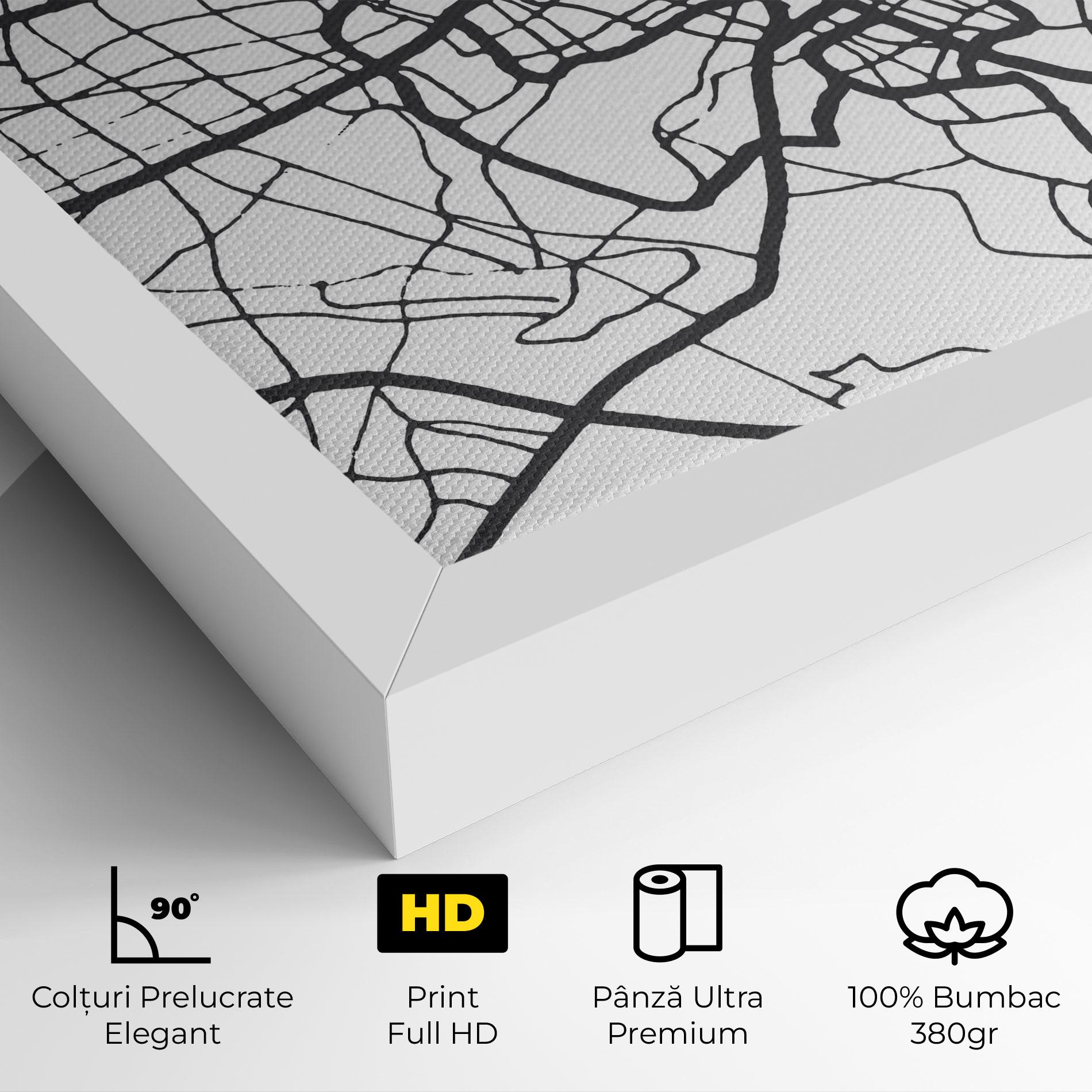 Tablou Canvas Nairobi Map mockup 4