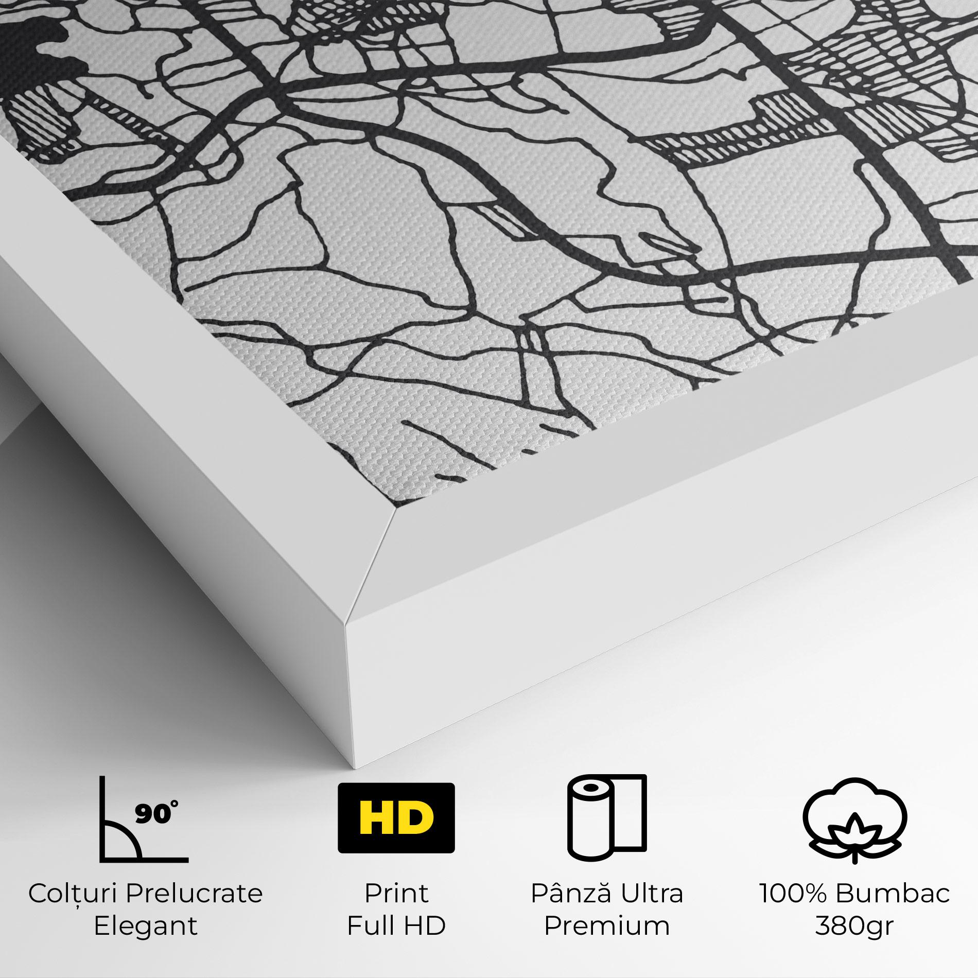 Tablou Canvas Tasikmalaya Map mockup 4