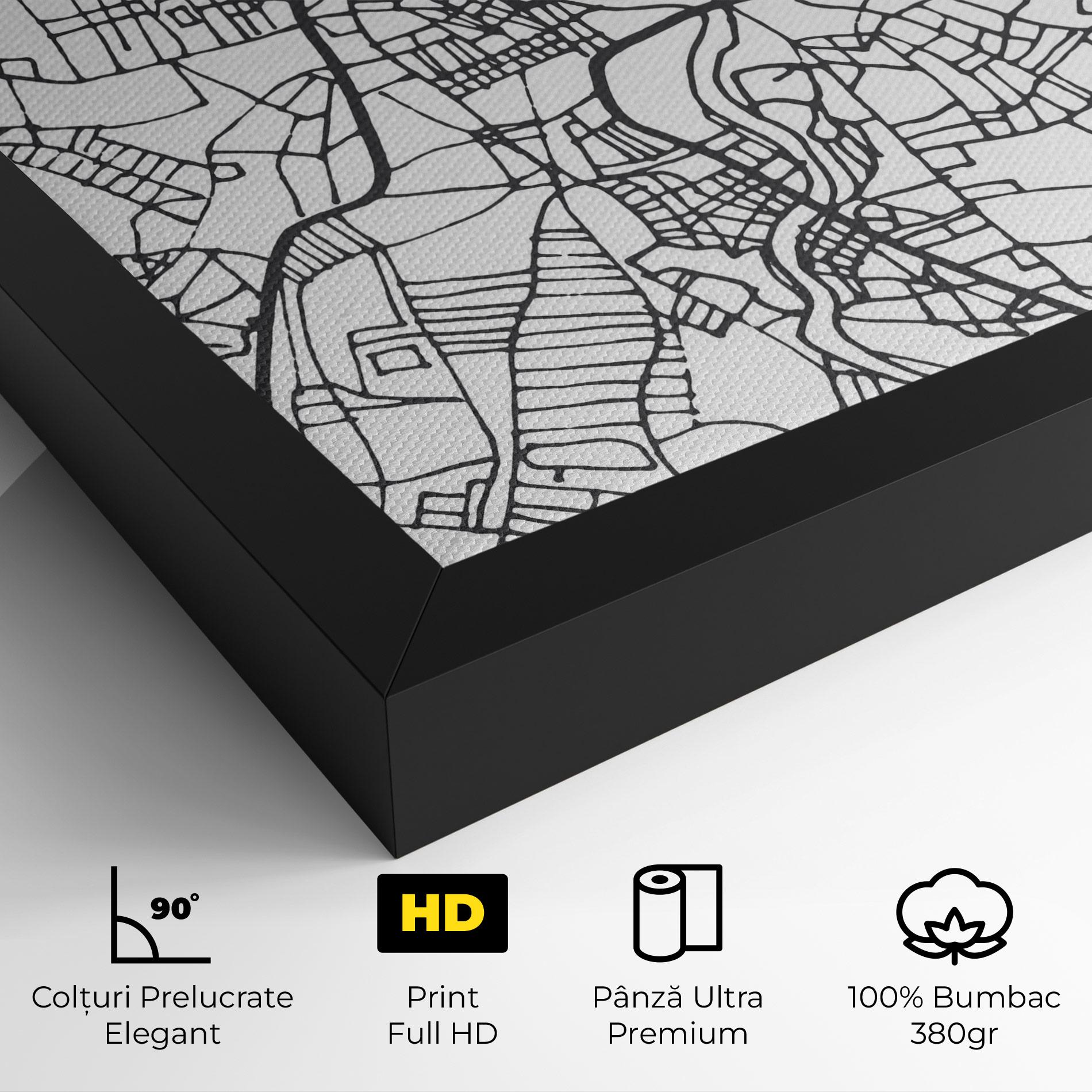 Tablou Canvas Belfast Map mockup 4