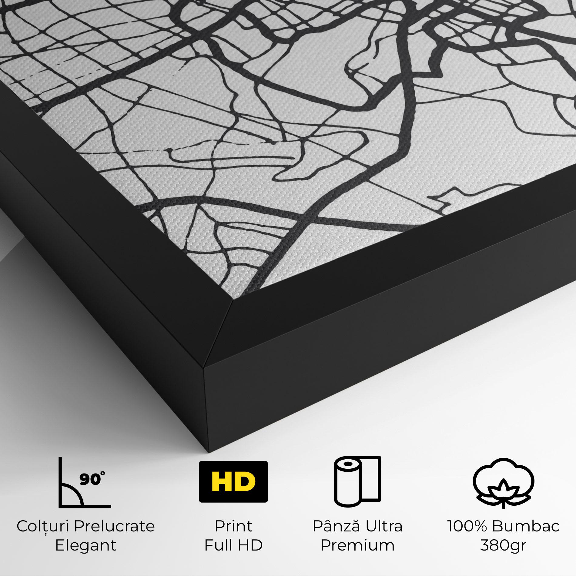 Tablou Canvas Nairobi Map mockup 4
