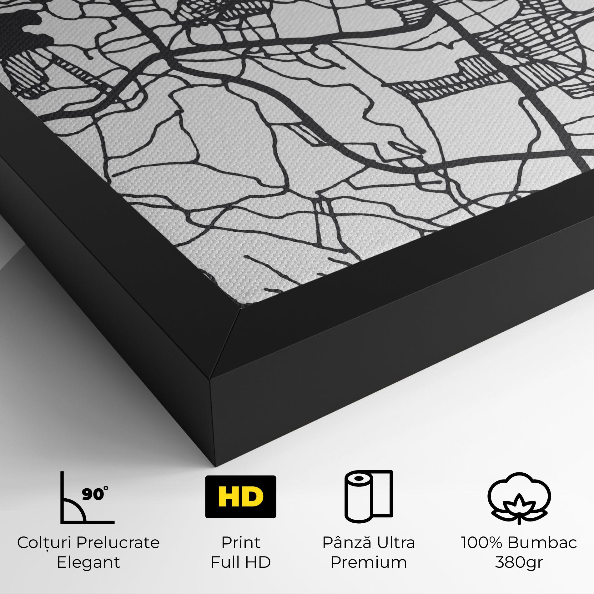 Tablou Canvas Tasikmalaya Map mockup 4