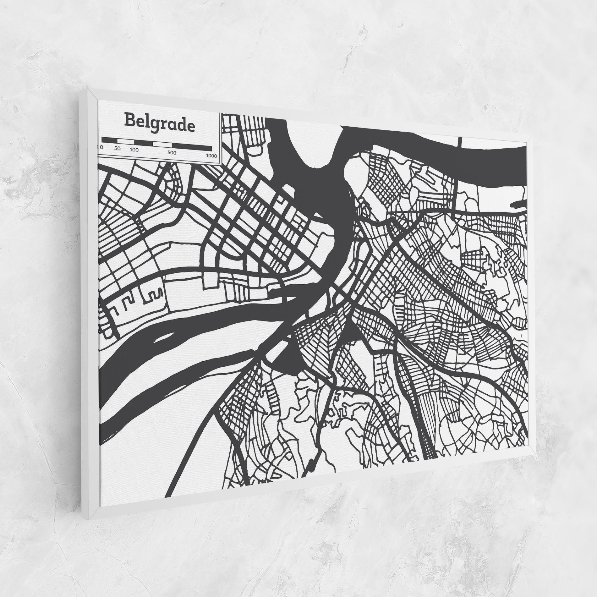 Belgrade Map mockup 1