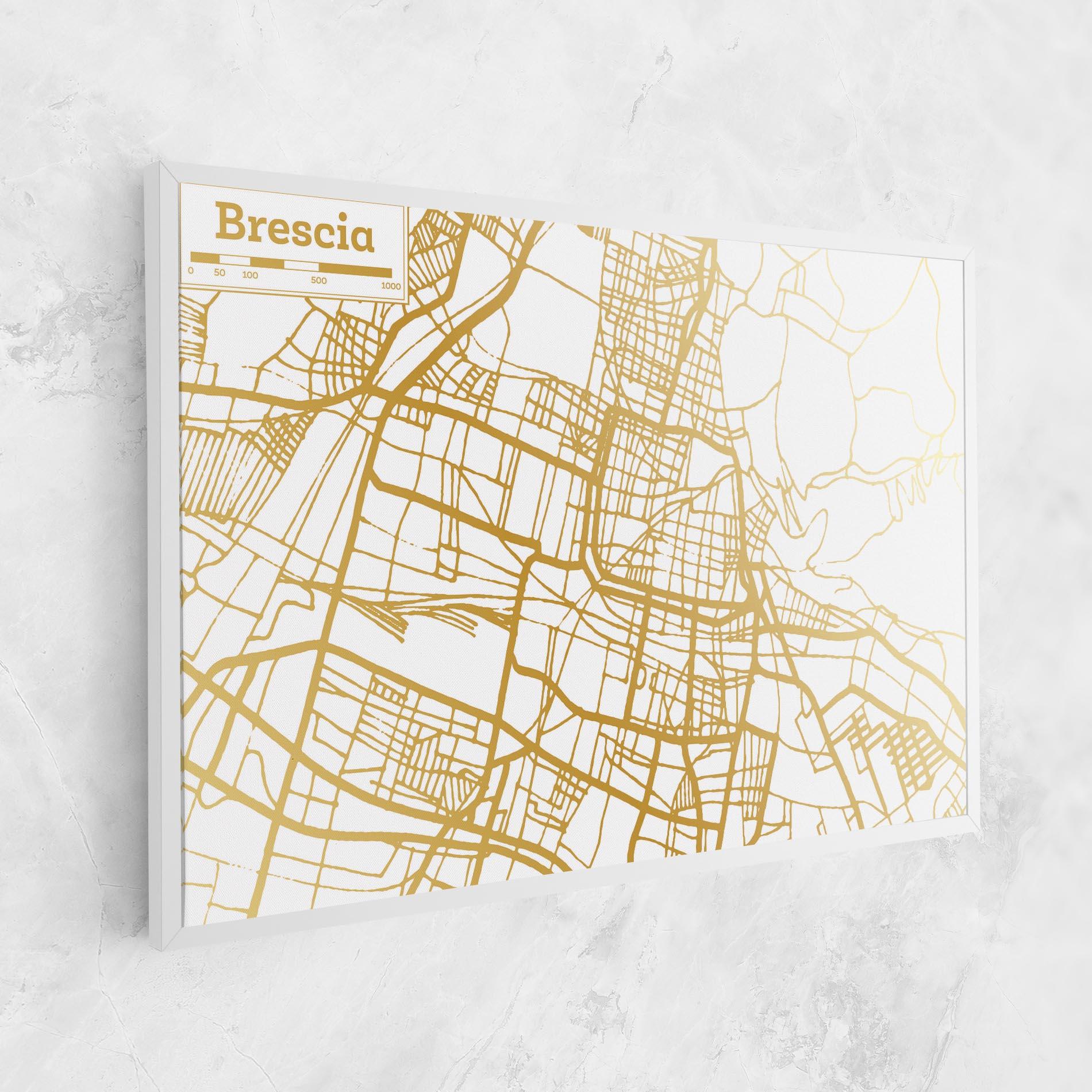 Tablou Canvas Brescia Gold Map mockup 1