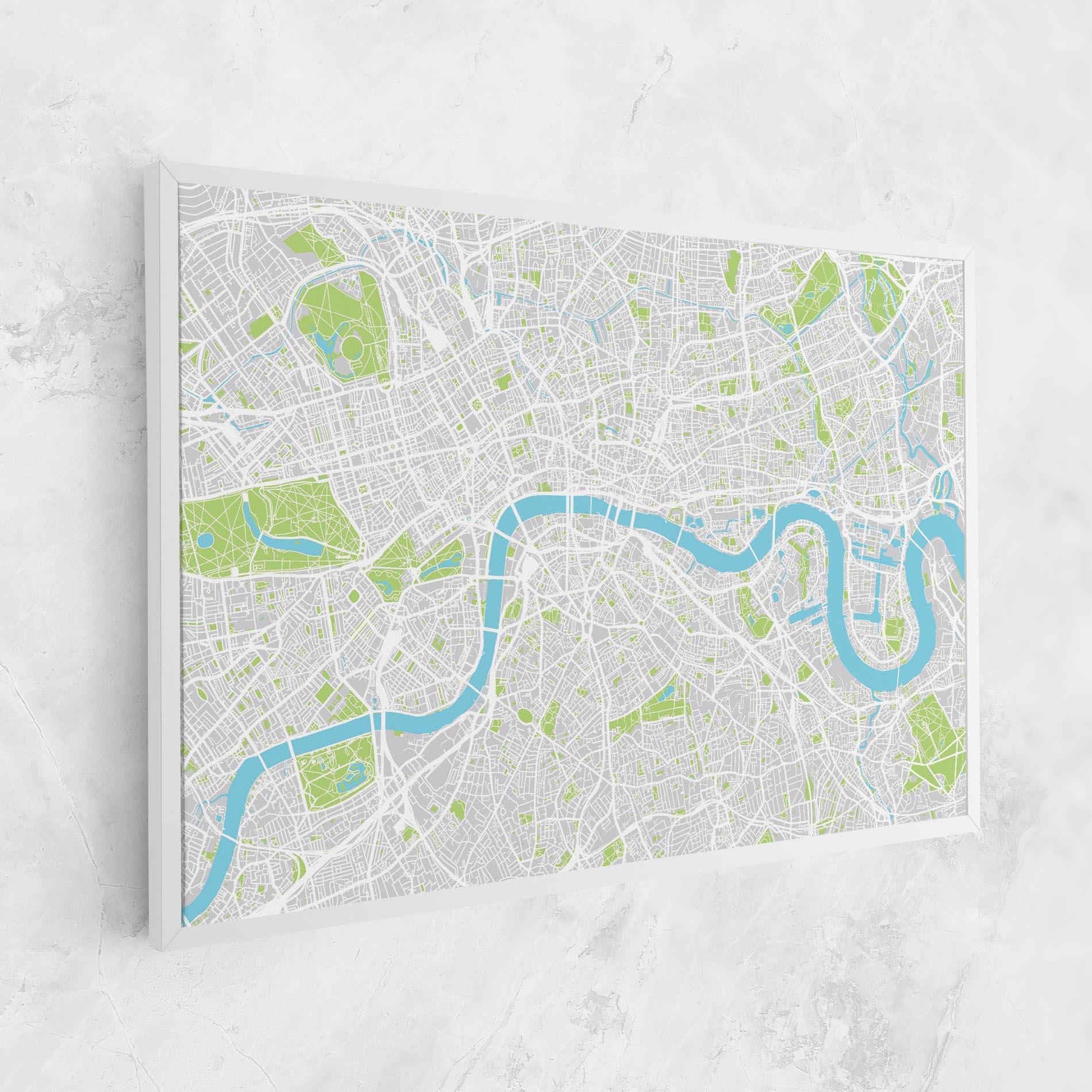 Tablou Canvas City Color Map mockup 1