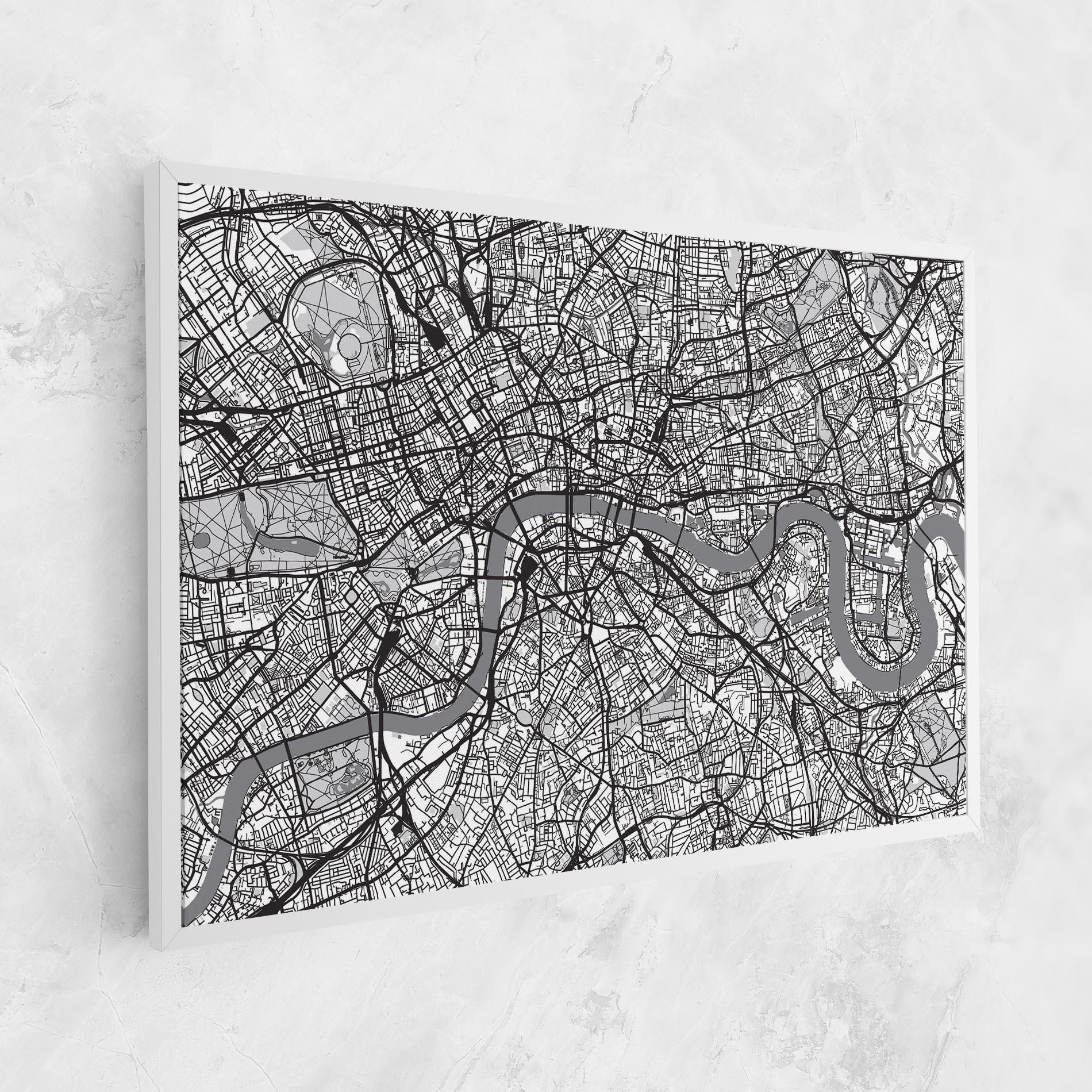 Tablou Canvas City Map mockup 1