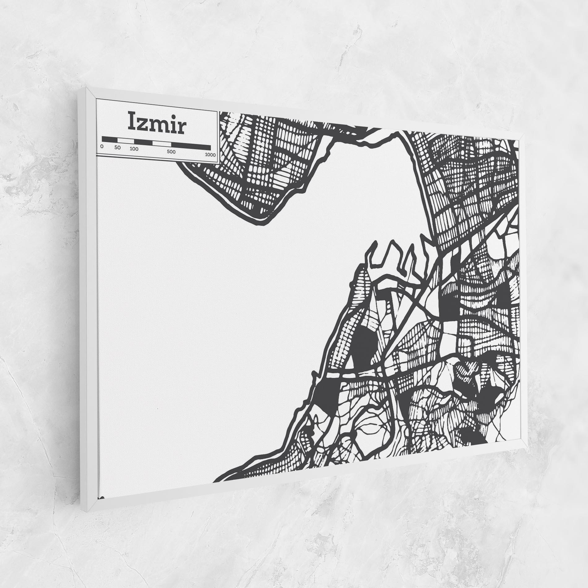 Tablou Canvas Izmir Map mockup 1