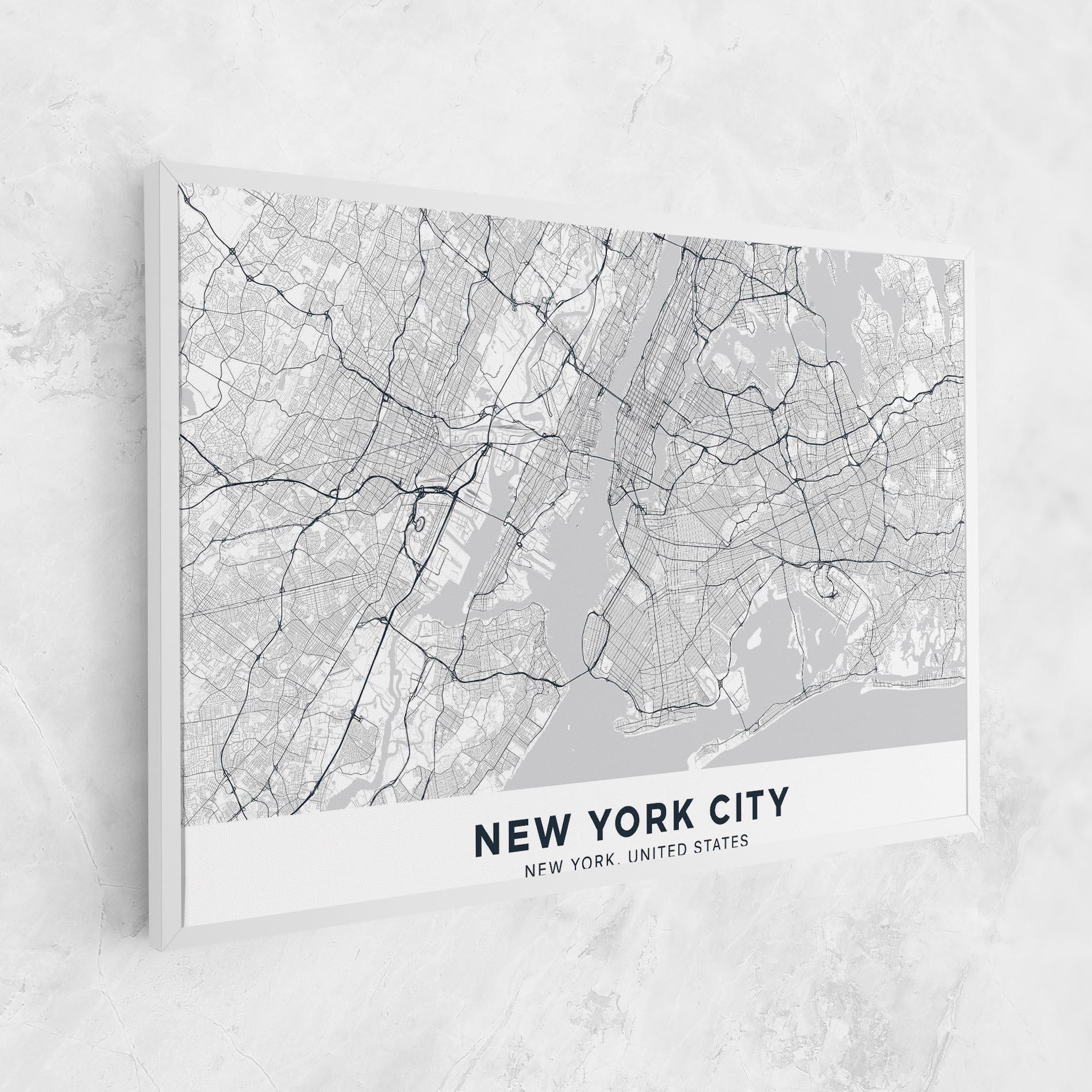 Tablou Canvas New York Map mockup 1