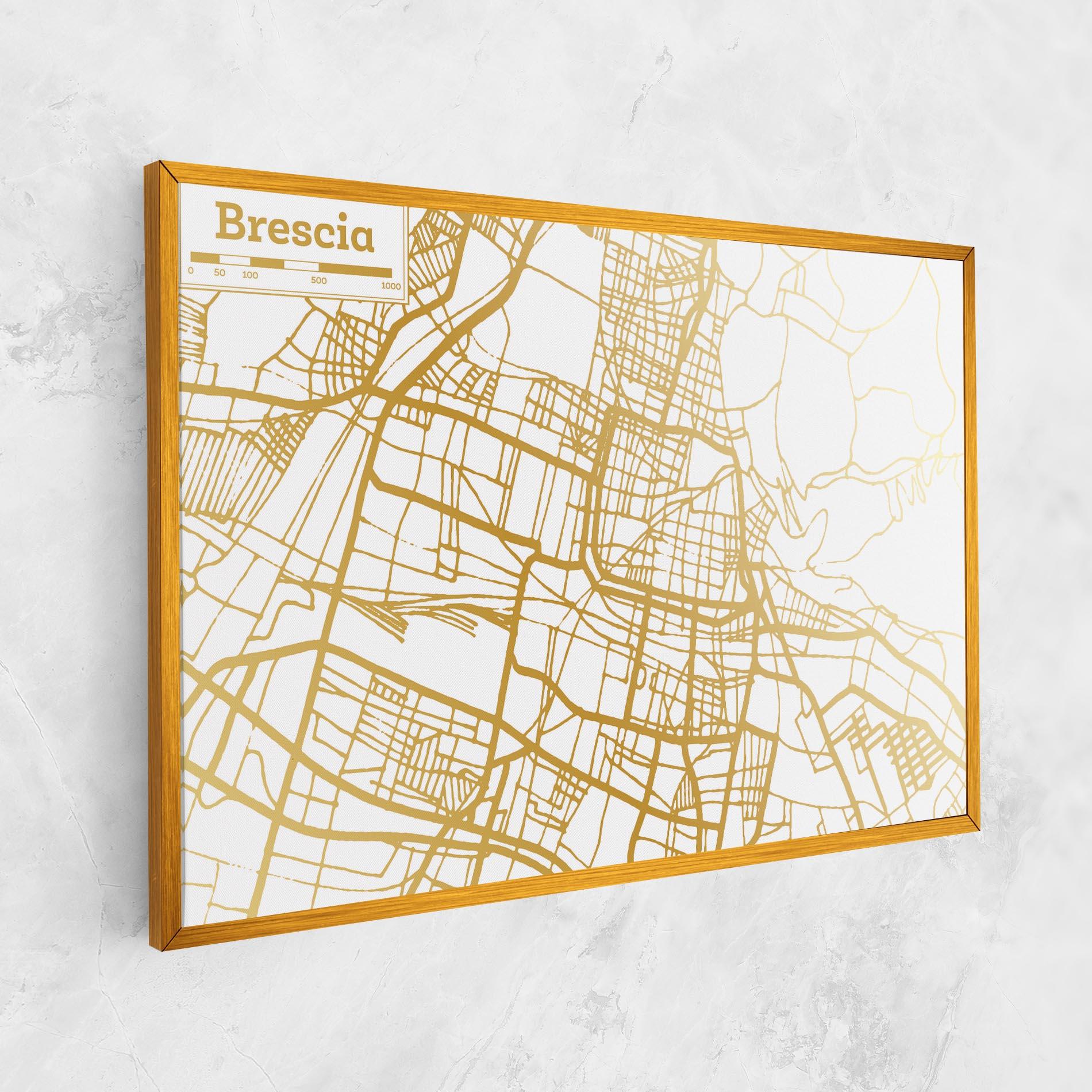 Tablou Canvas Brescia Gold Map mockup 1