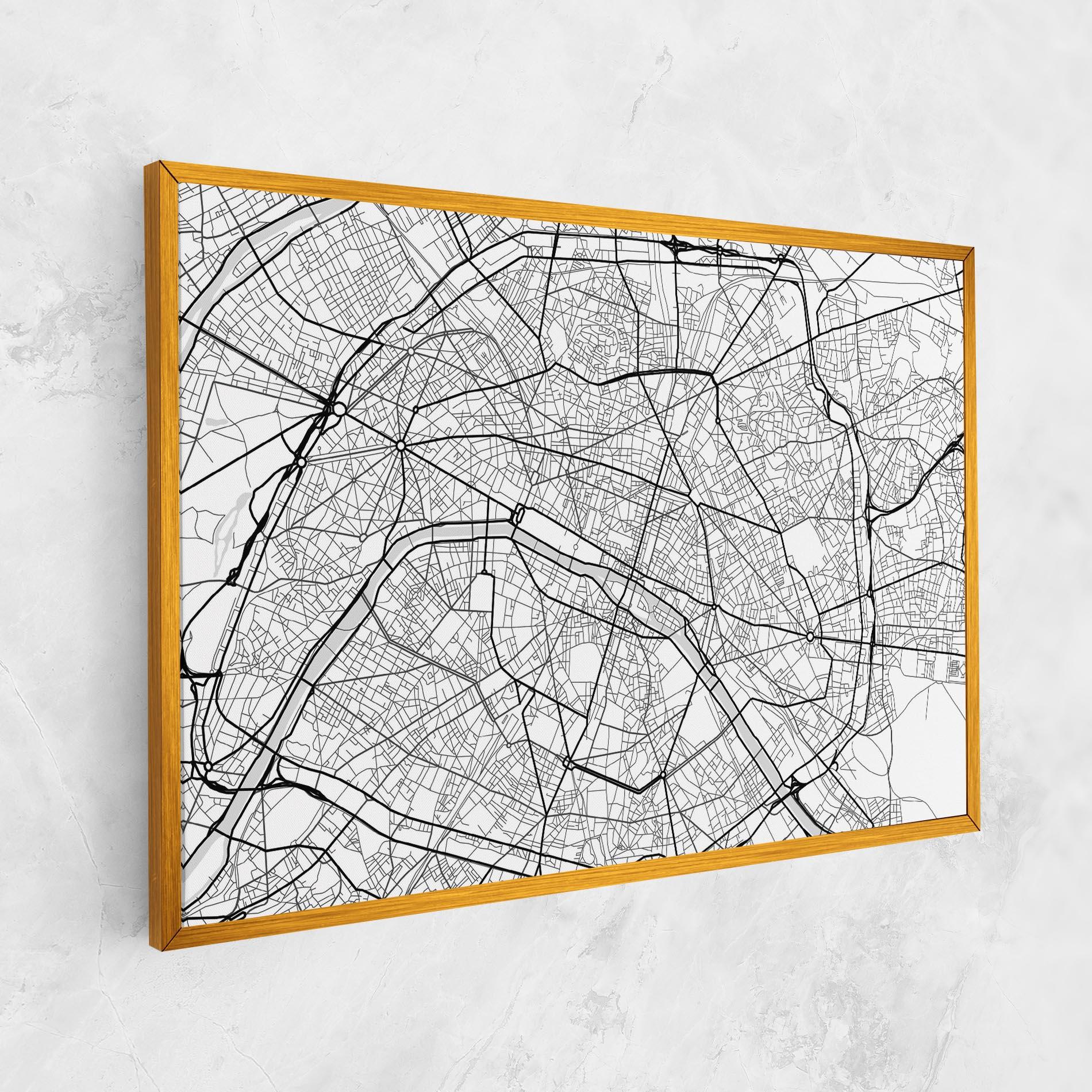 Tablou Canvas City Black Line mockup 1