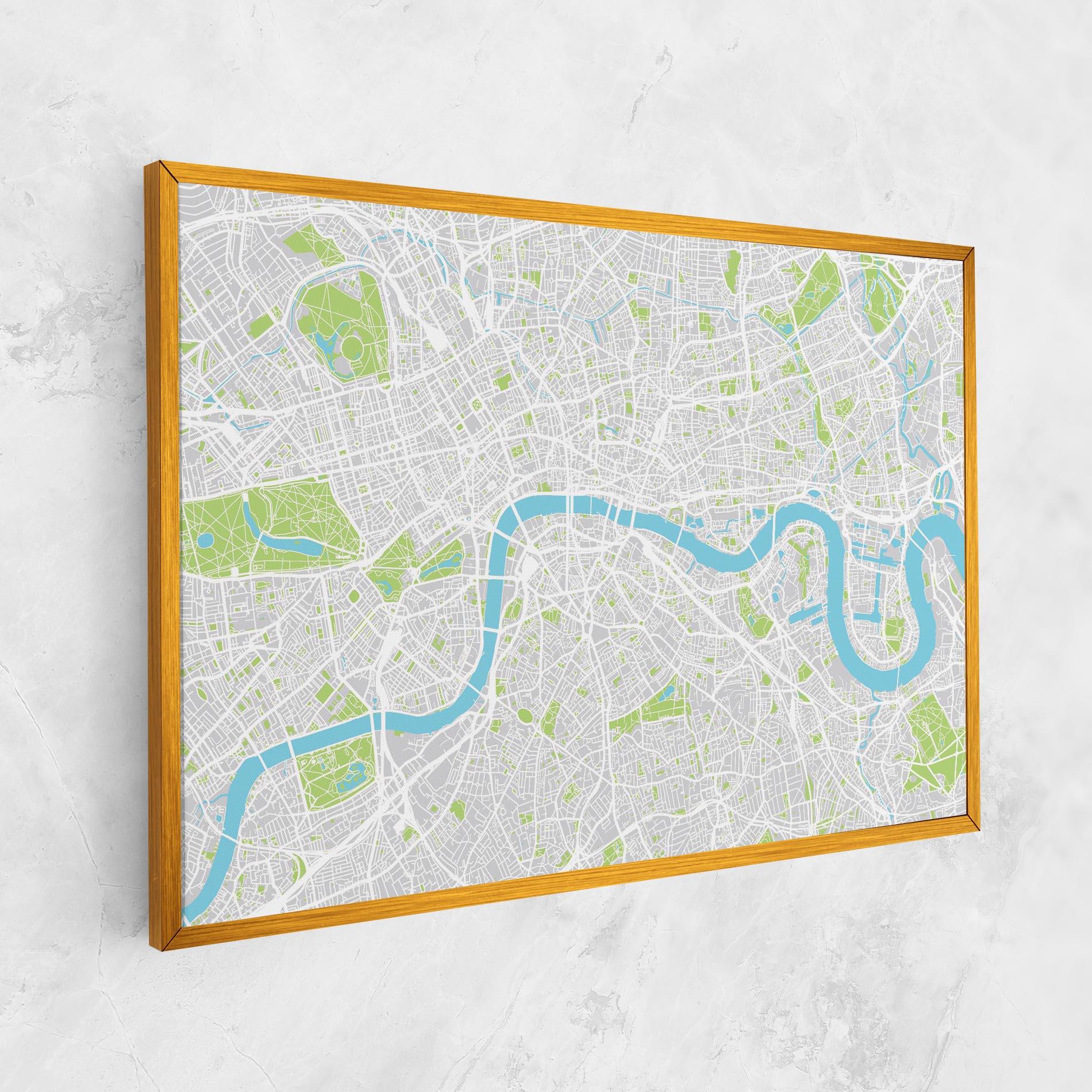 Tablou Canvas City Color Map mockup 1