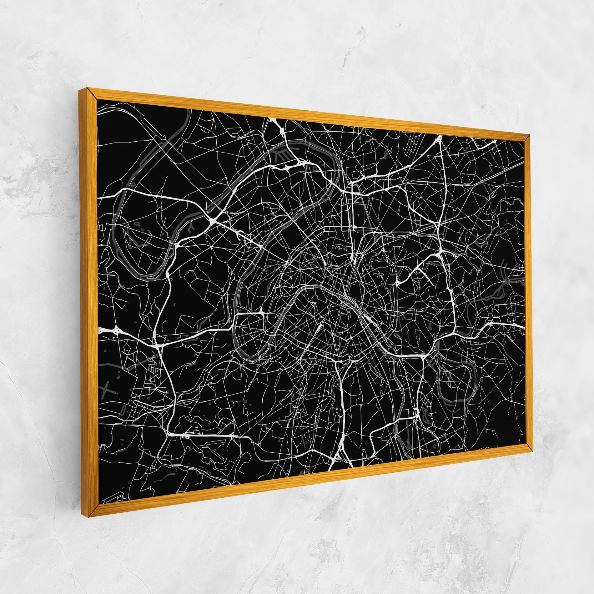 Tablou Canvas White Line City mockup 1