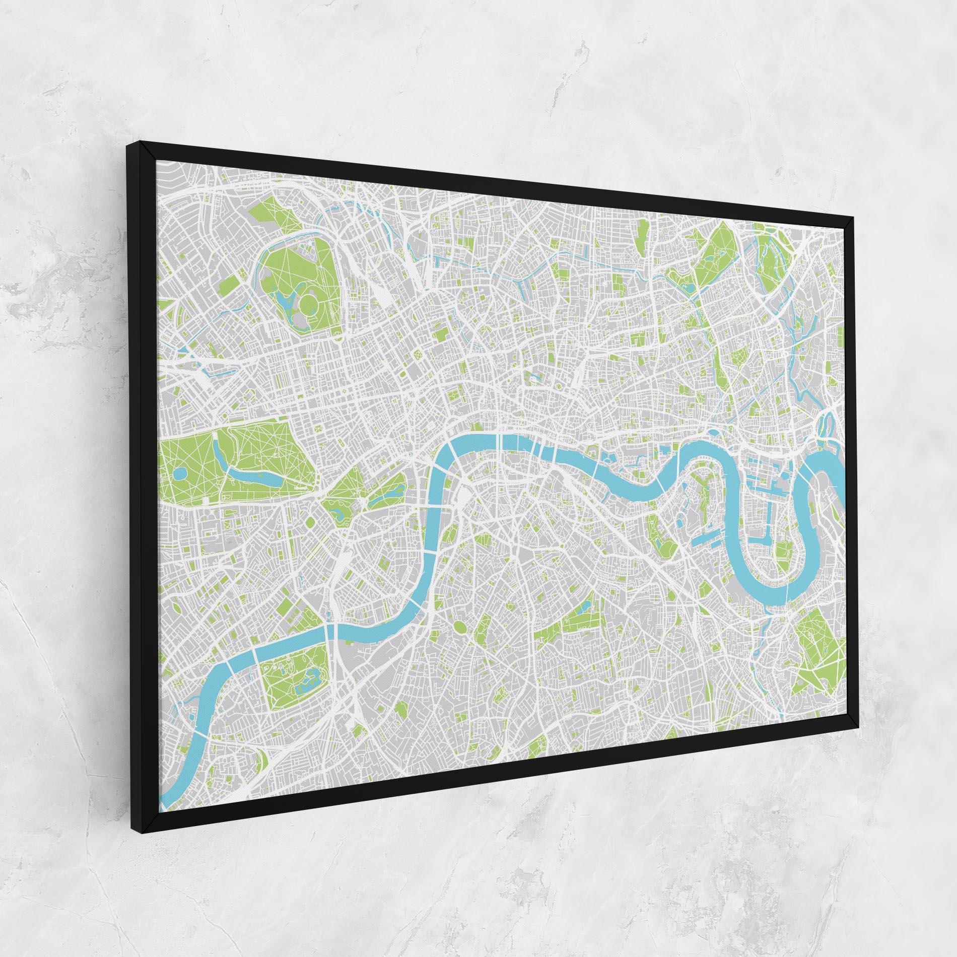 Tablou Canvas City Color Map mockup 1