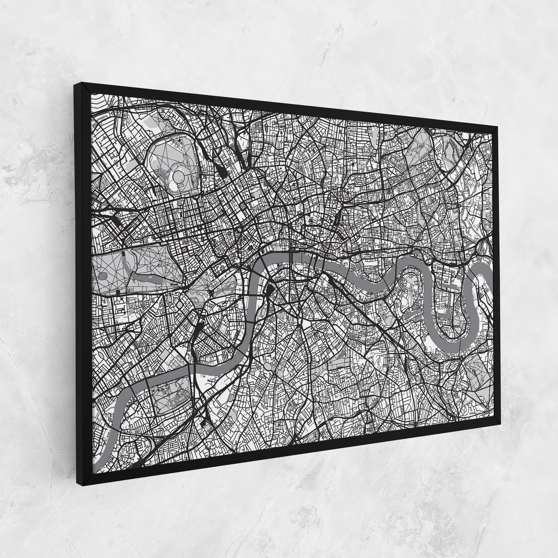 Tablou Canvas City Map mockup 1