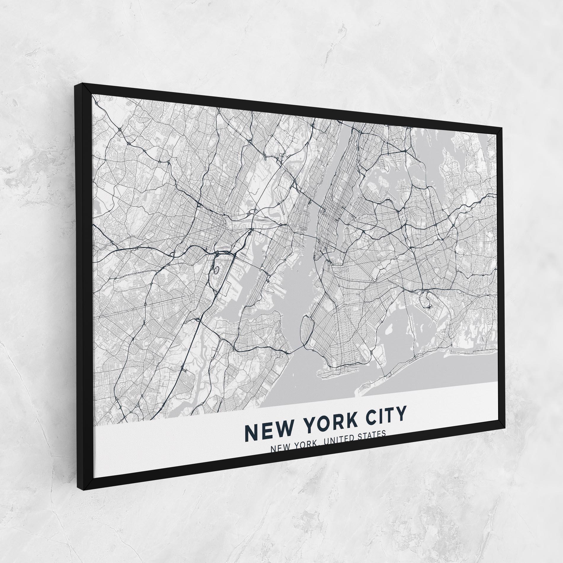 Tablou Canvas New York Map mockup 1