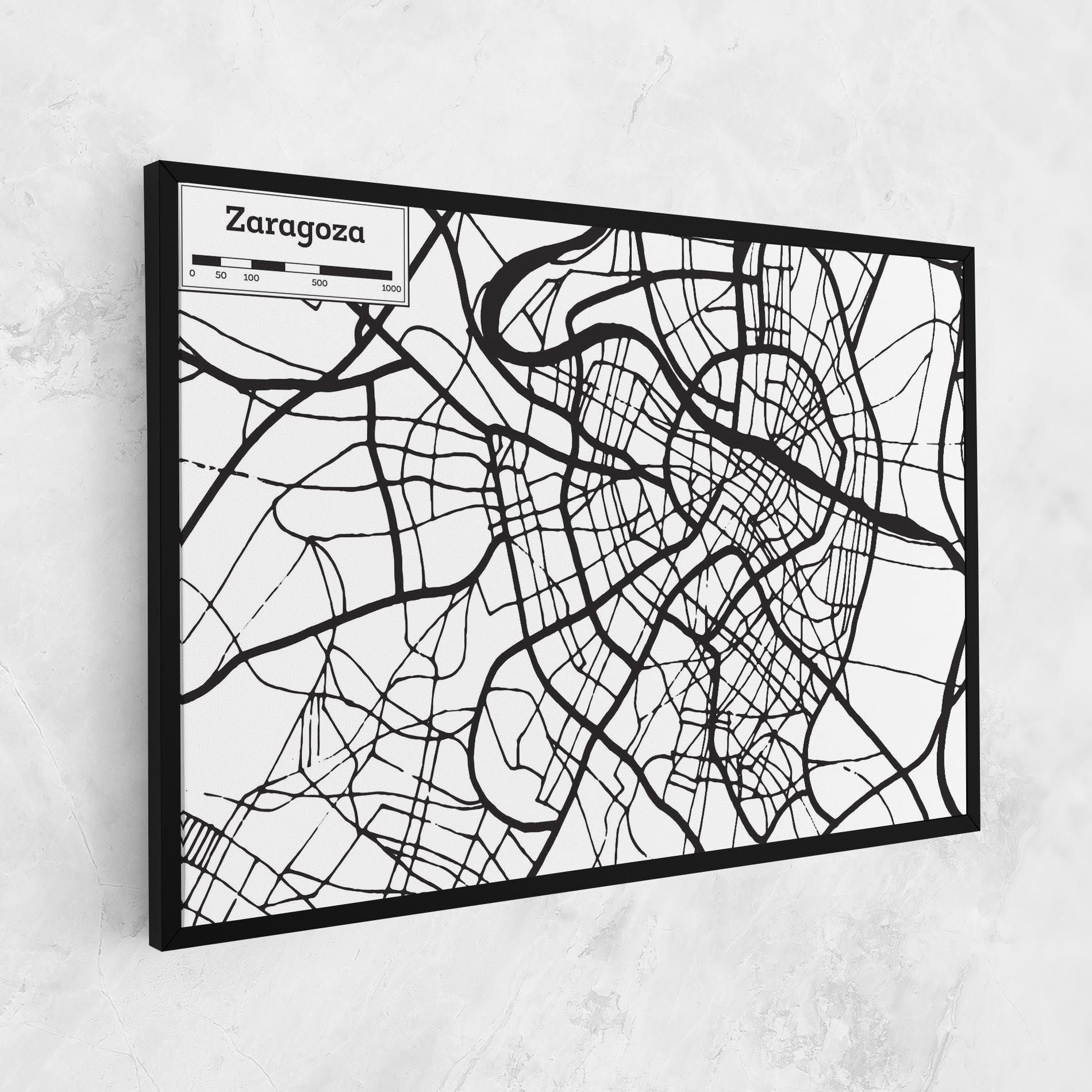 Zaragoza City Map mockup 1