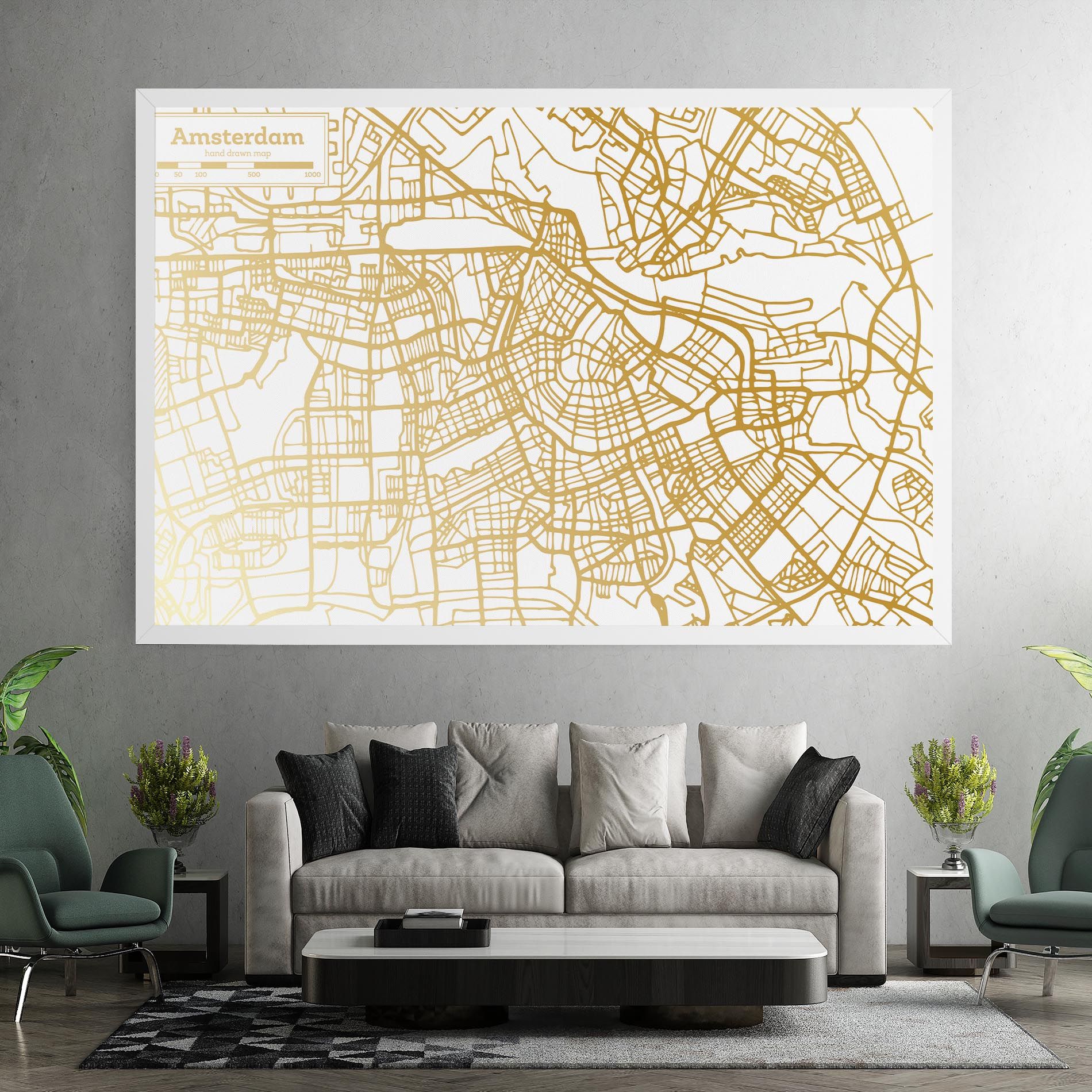 Amsterdam Gold Map mockup 7