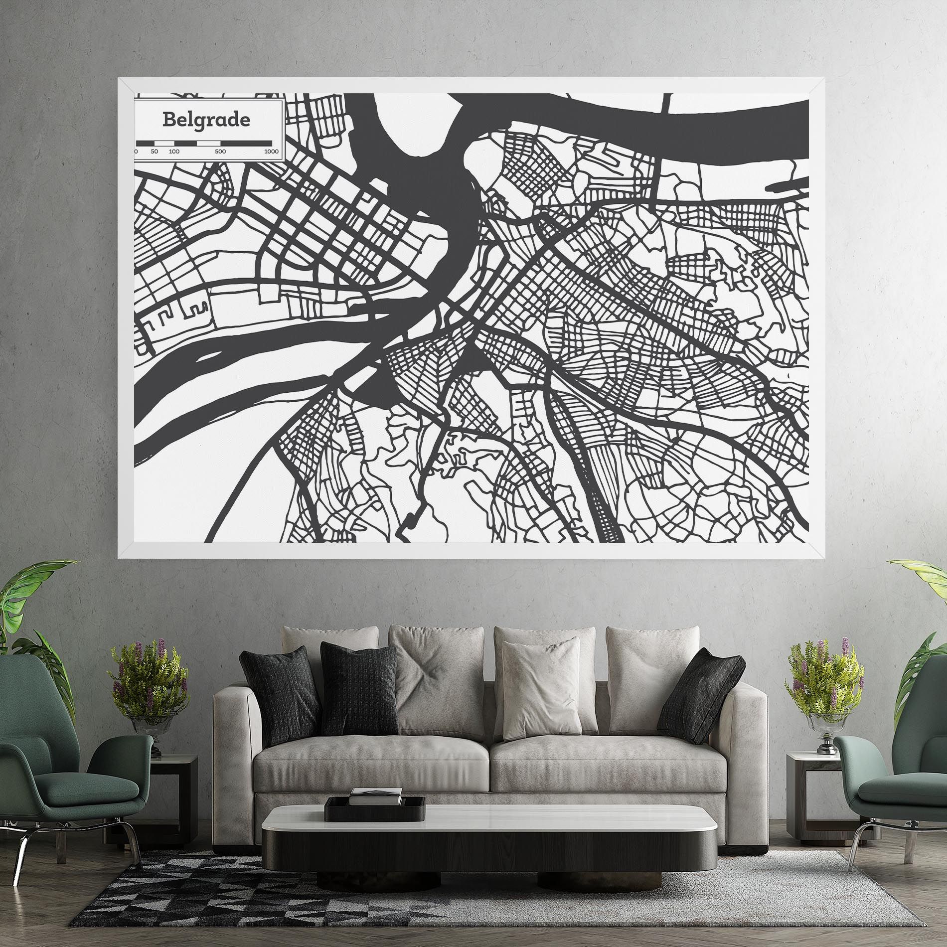 Belgrade Map mockup 7