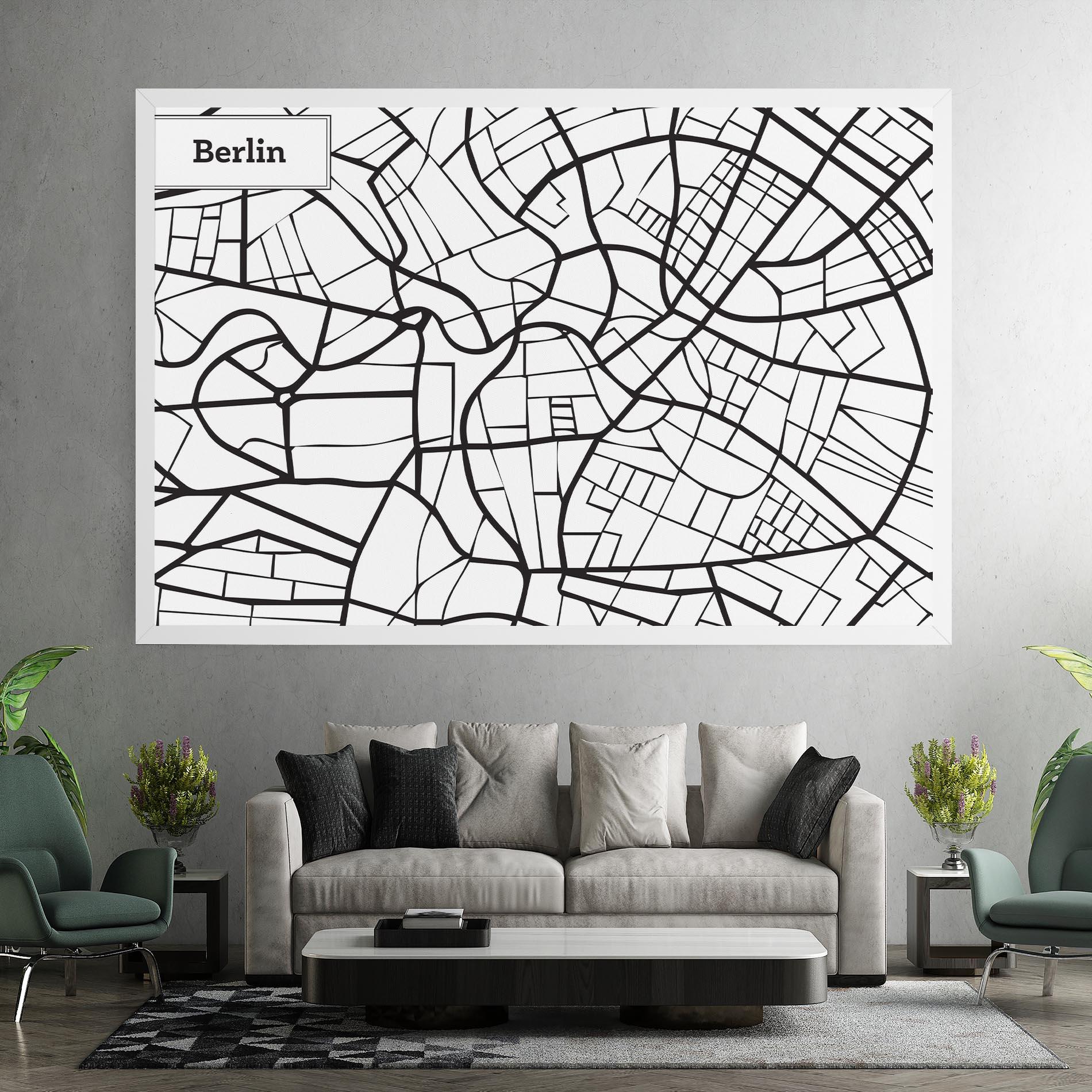 Tablou Canvas Berlin Map mockup 7